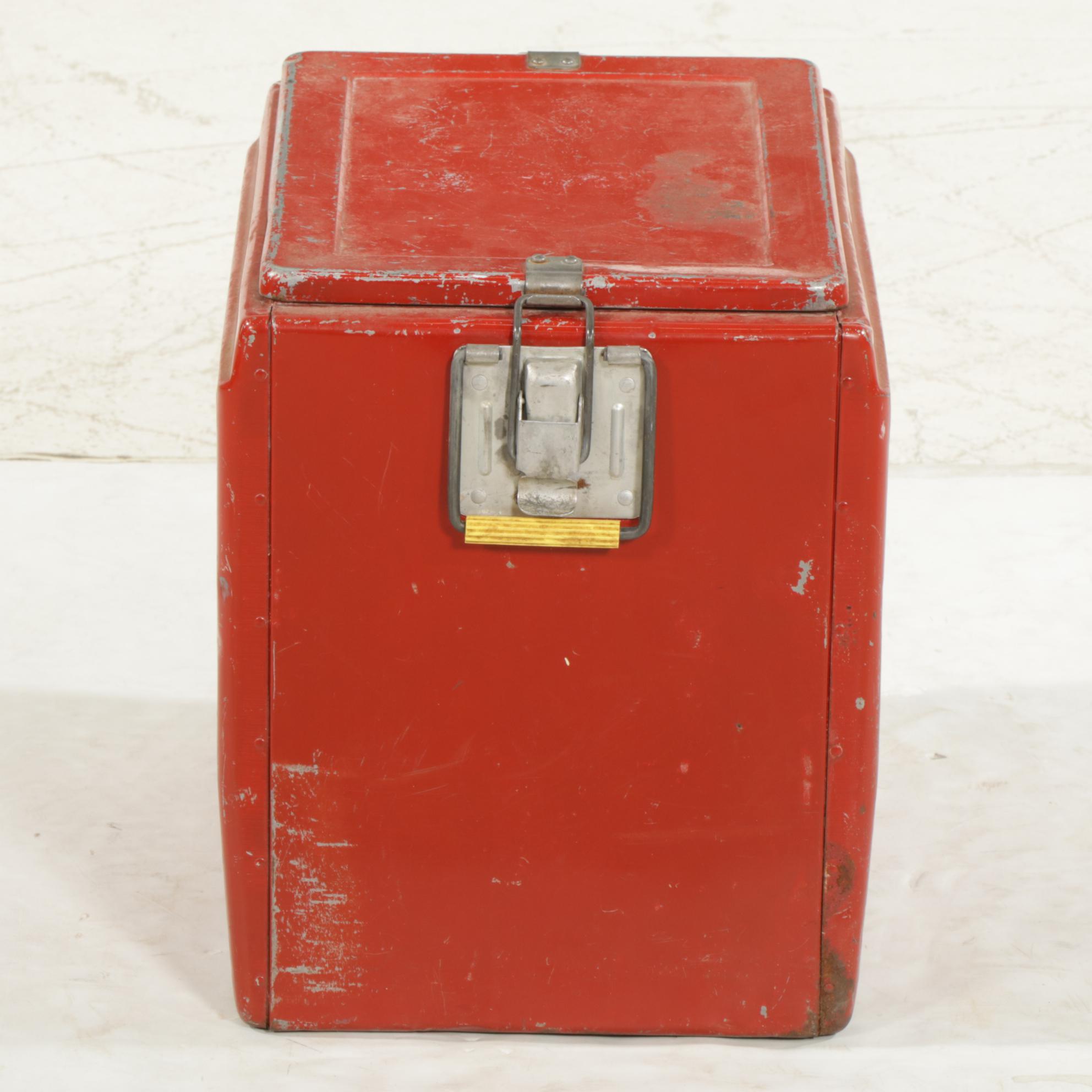 Progress Refrigerator Co. Metal Coca-Cola Cooler, Mid-20th Century