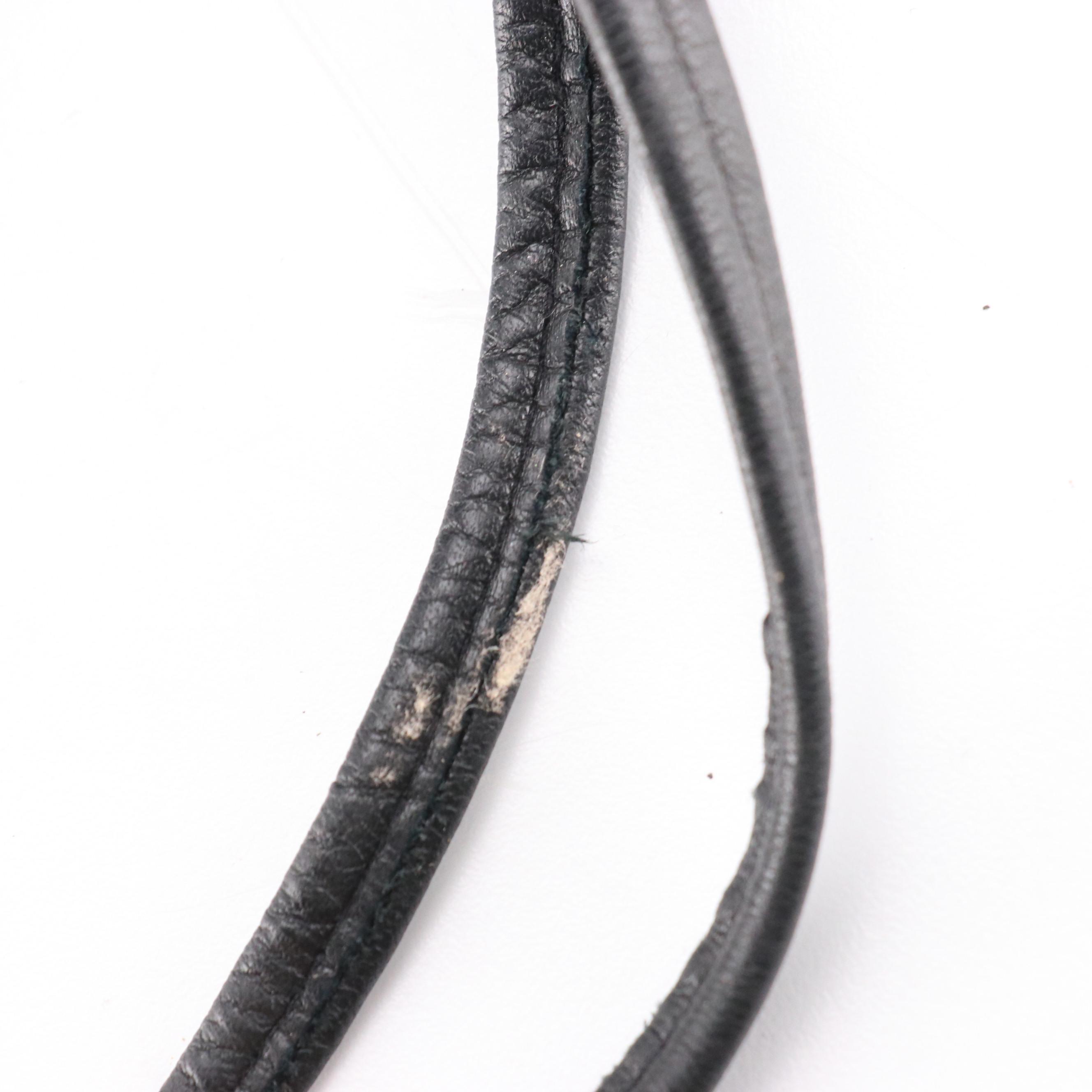 Carlo Fiori Reptile Skin/Leather Mosaic Bag and Embossed Leather Drawstring Bag