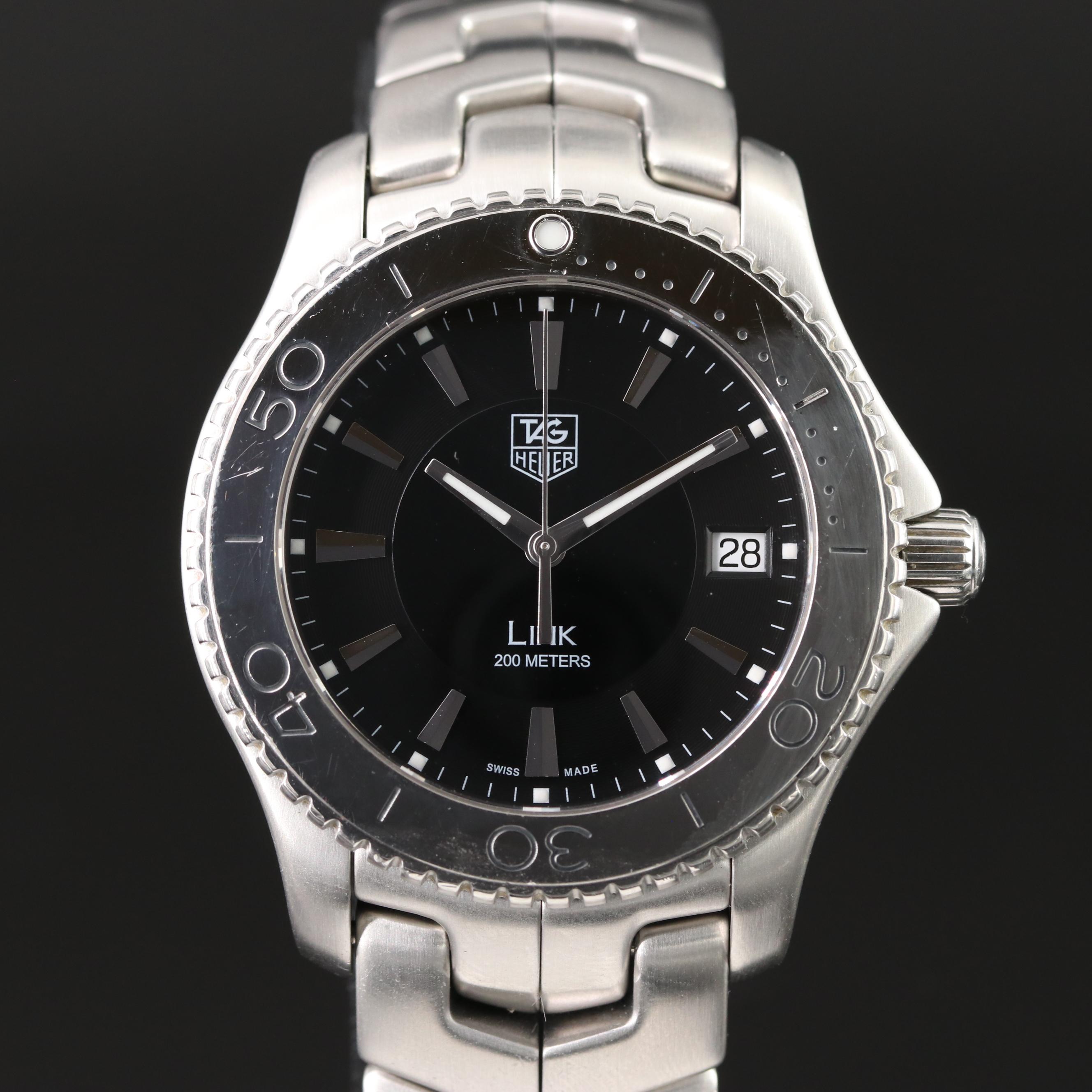 TAG Heuer Link 39mm Black Steel Quartz Watch