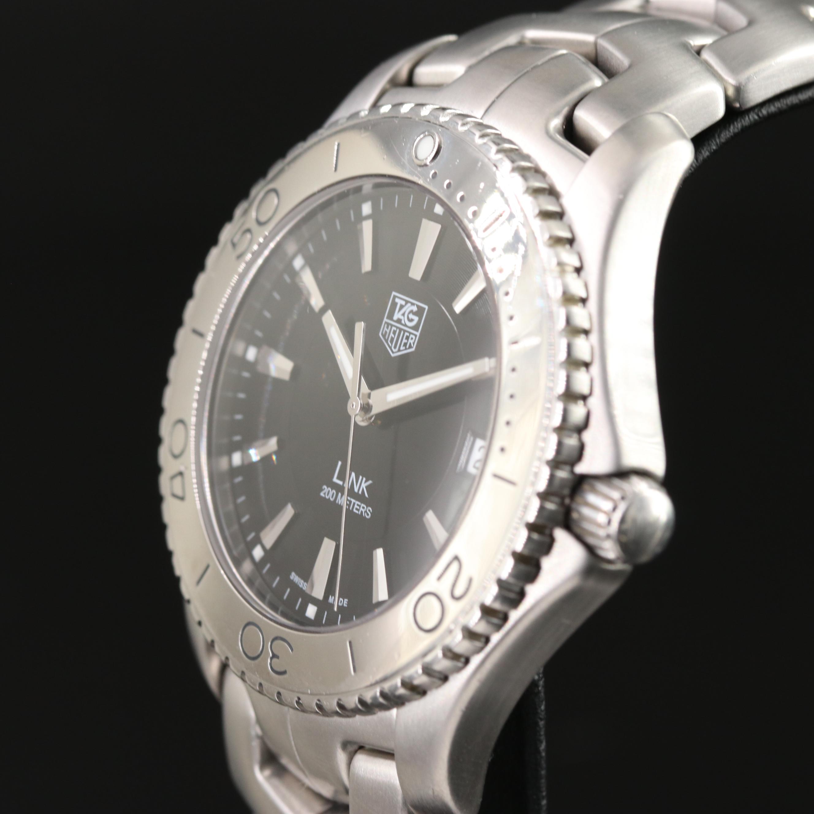 TAG Heuer Link 39mm Black Steel Quartz Watch
