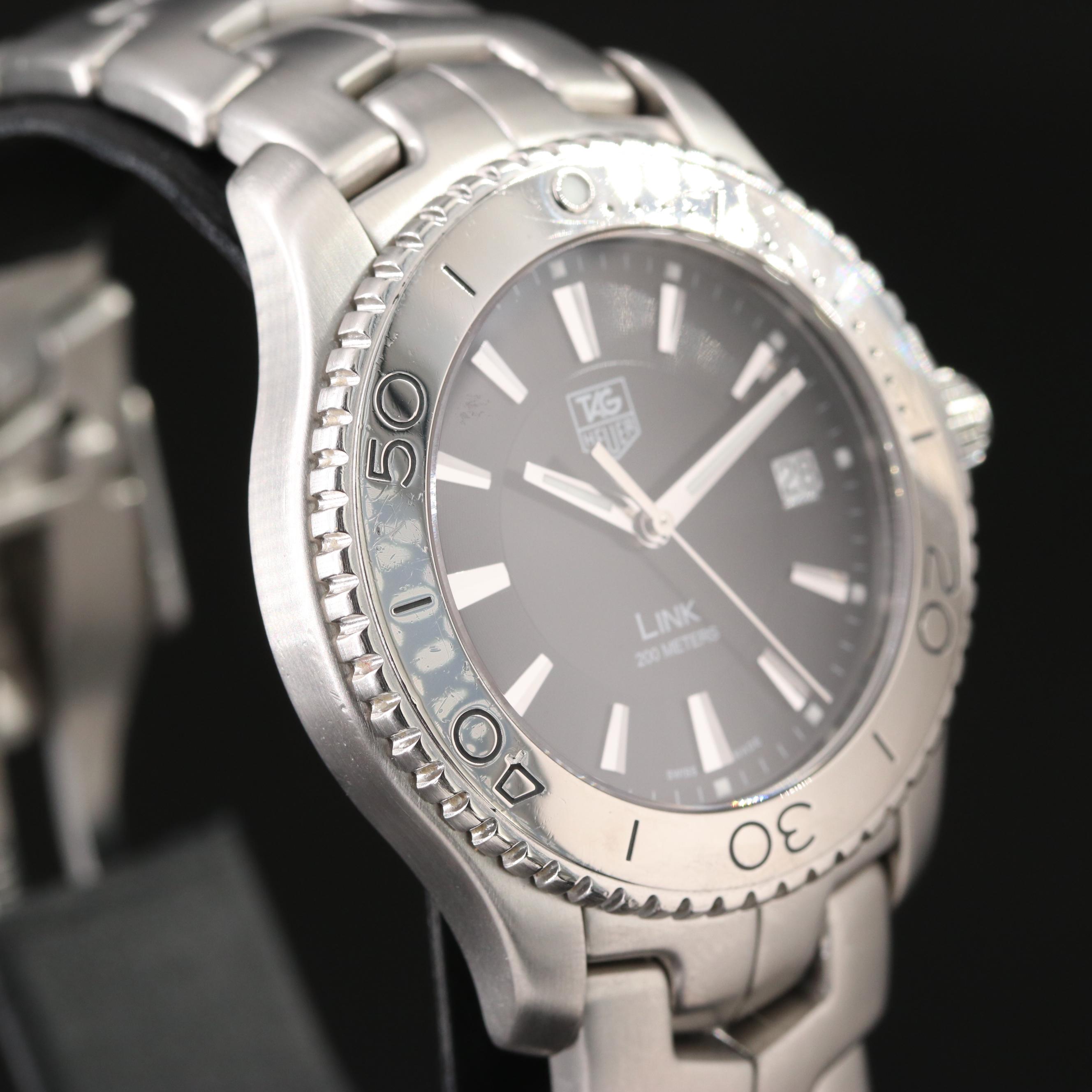 TAG Heuer Link 39mm Black Steel Quartz Watch