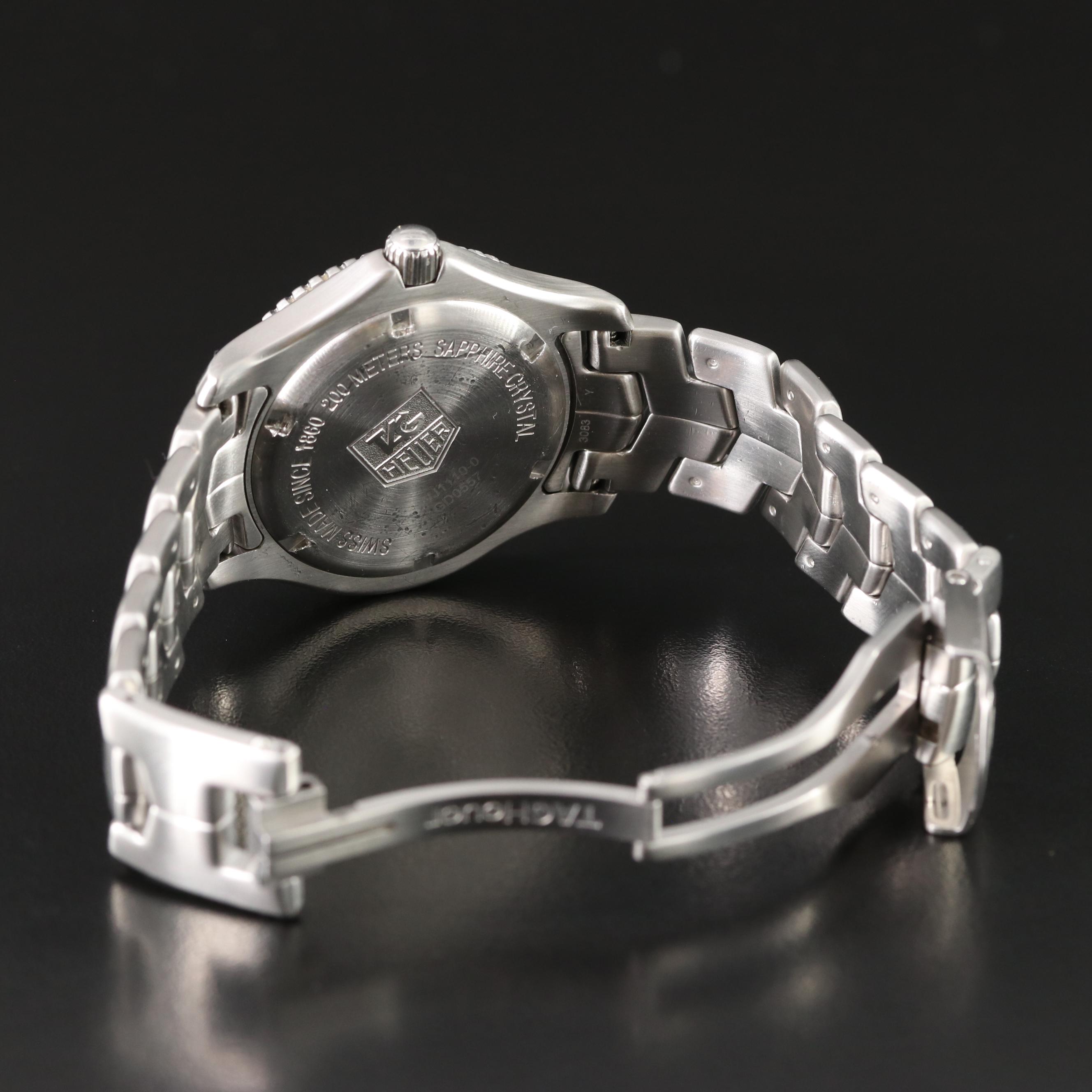 TAG Heuer Link 39mm Black Steel Quartz Watch