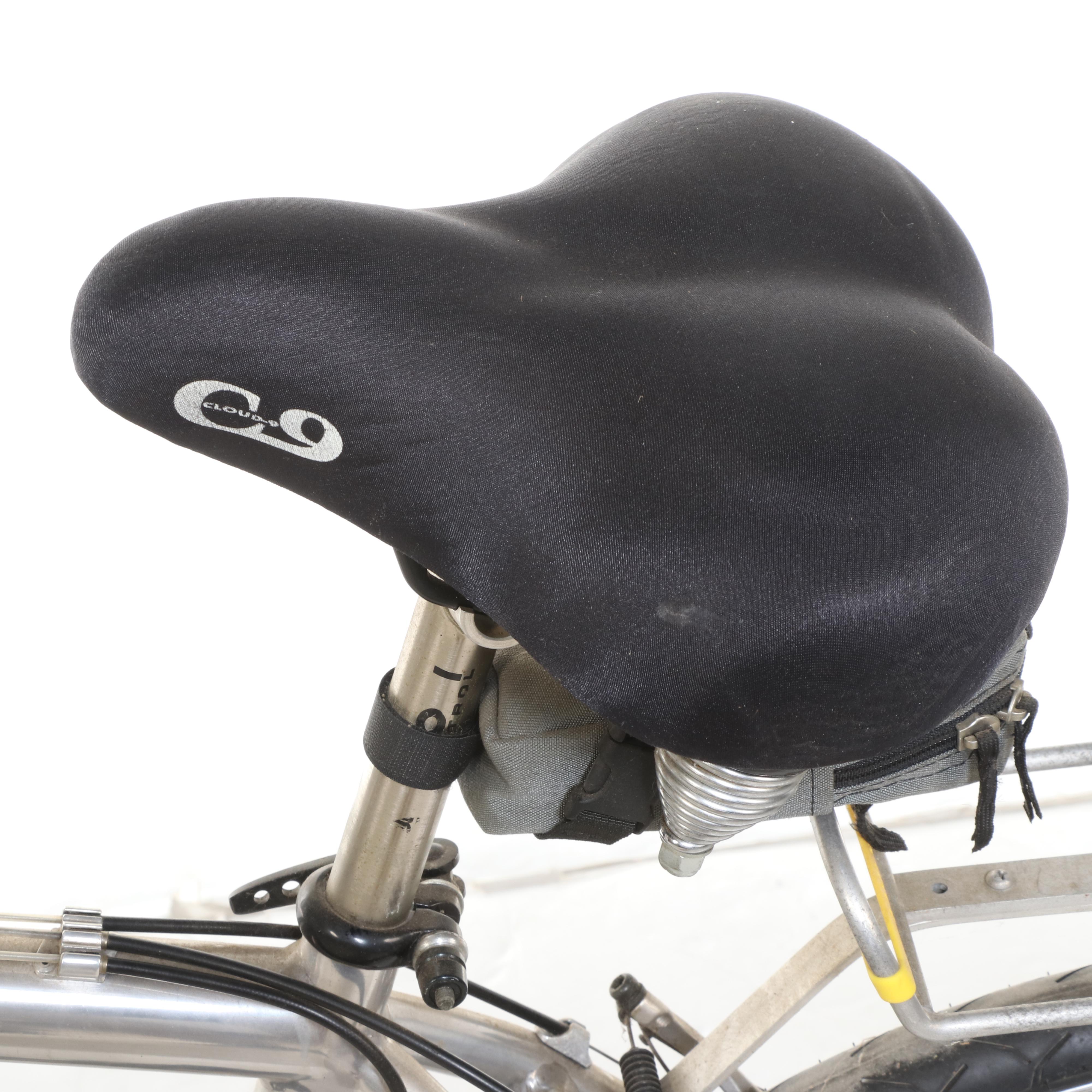 Shimano Exage Aluminum Hybrid Bicycle with Cloud 9 Seat, Accessories