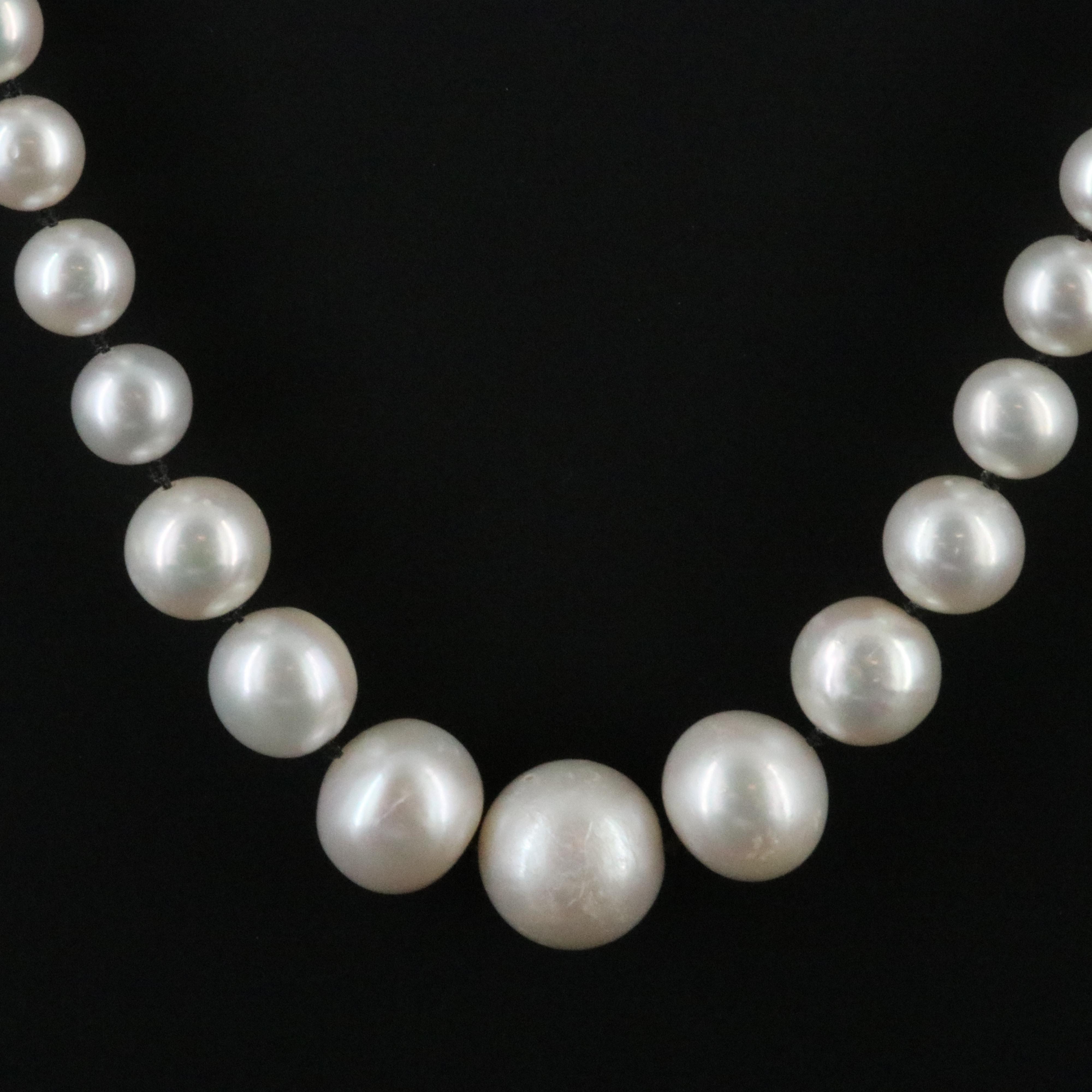 4.00 – 13.00 MM Pearl Graduated Necklace with 14K Clasp