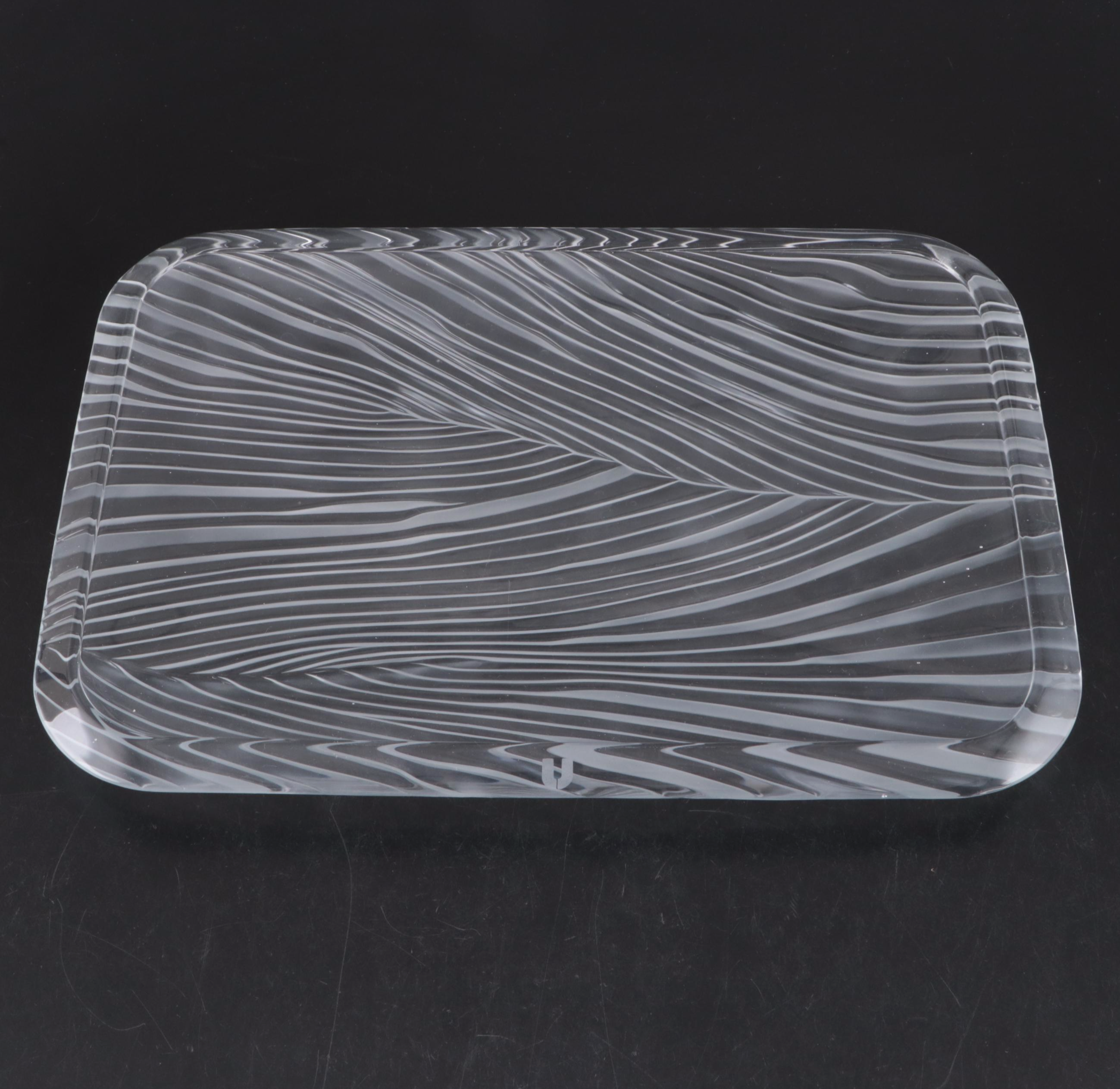 Emanuel Ungaro for Sasaki Crystal Platter and Plates