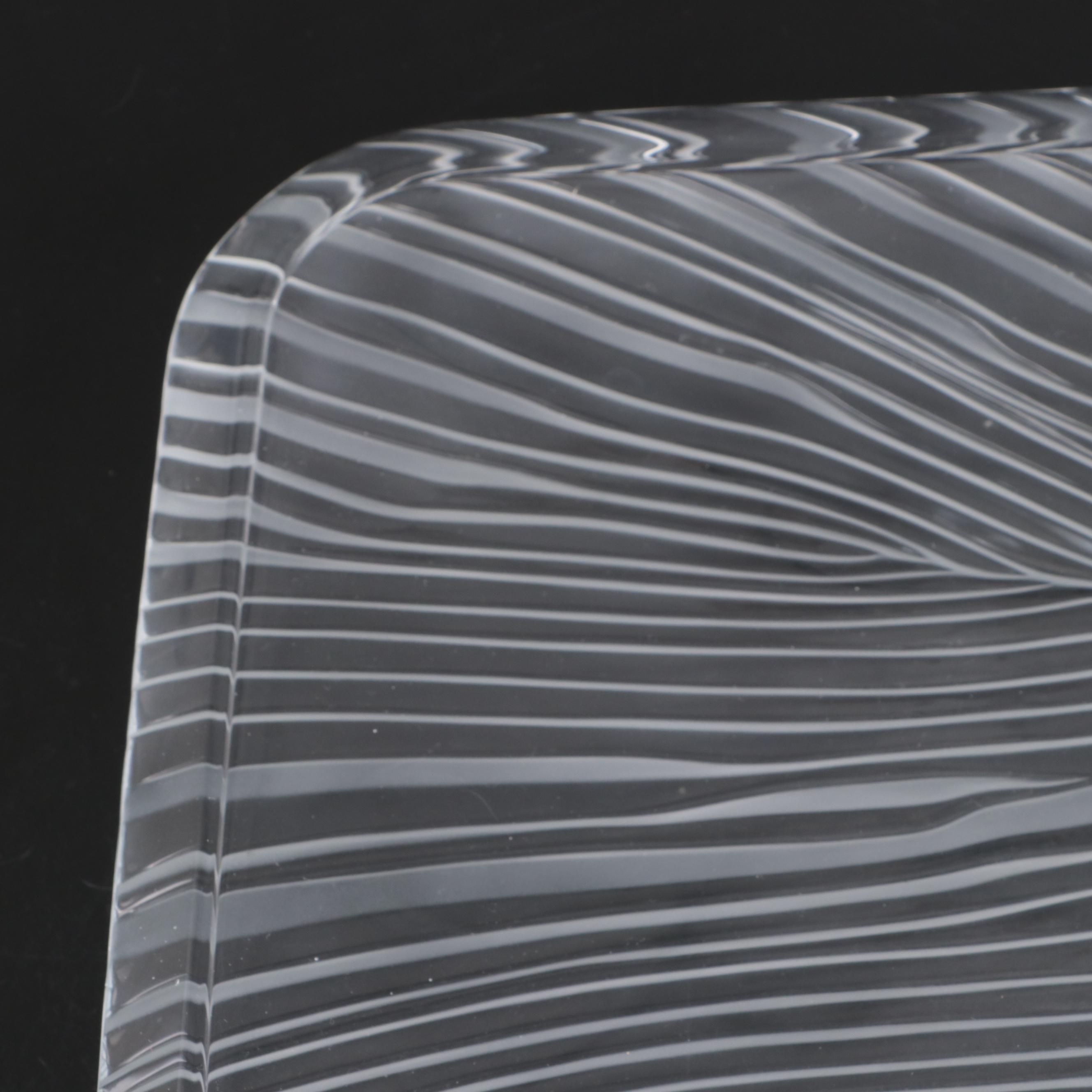 Emanuel Ungaro for Sasaki Crystal Platter and Plates