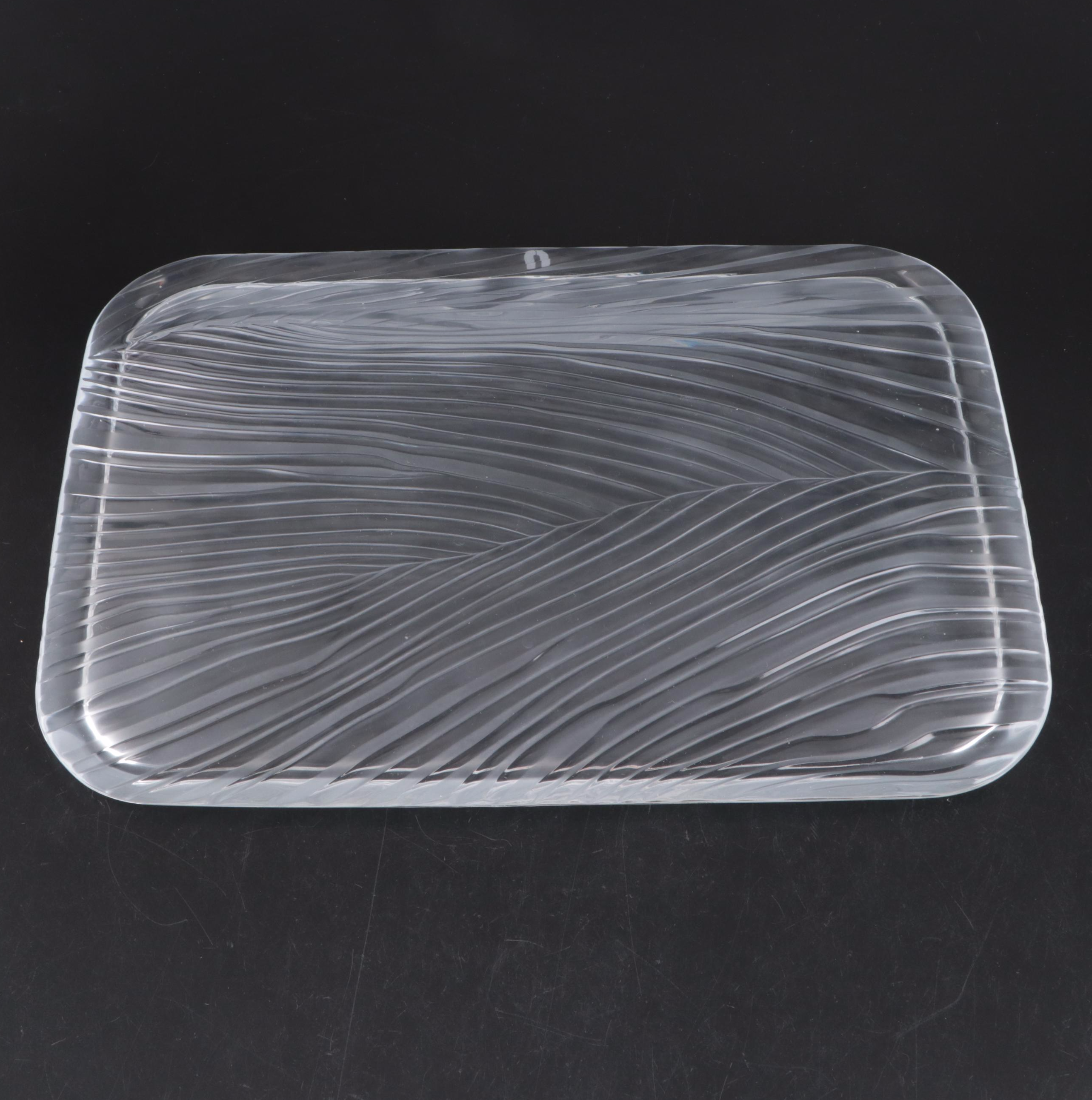 Emanuel Ungaro for Sasaki Crystal Platter and Plates