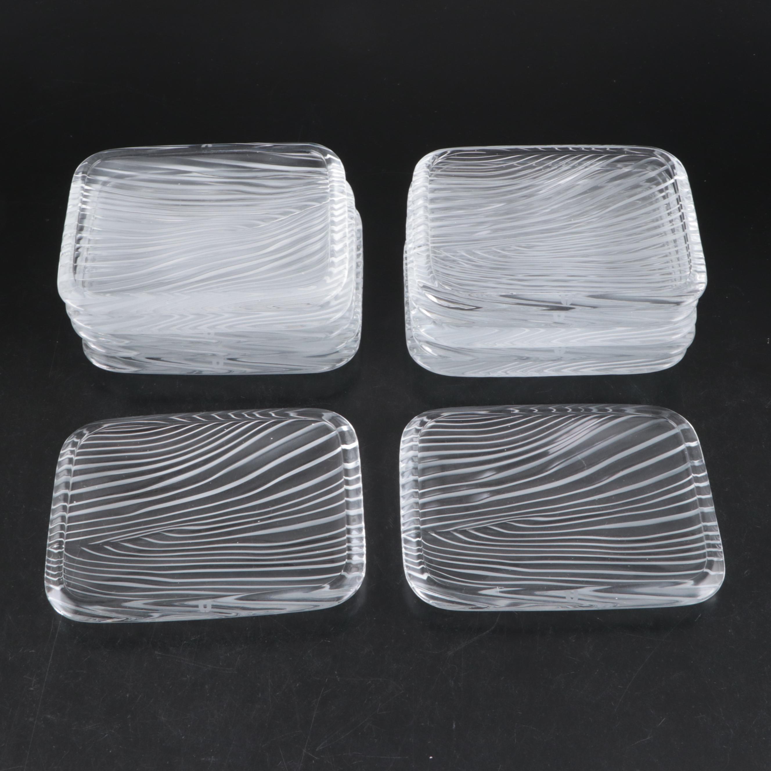 Emanuel Ungaro for Sasaki Crystal Platter and Plates