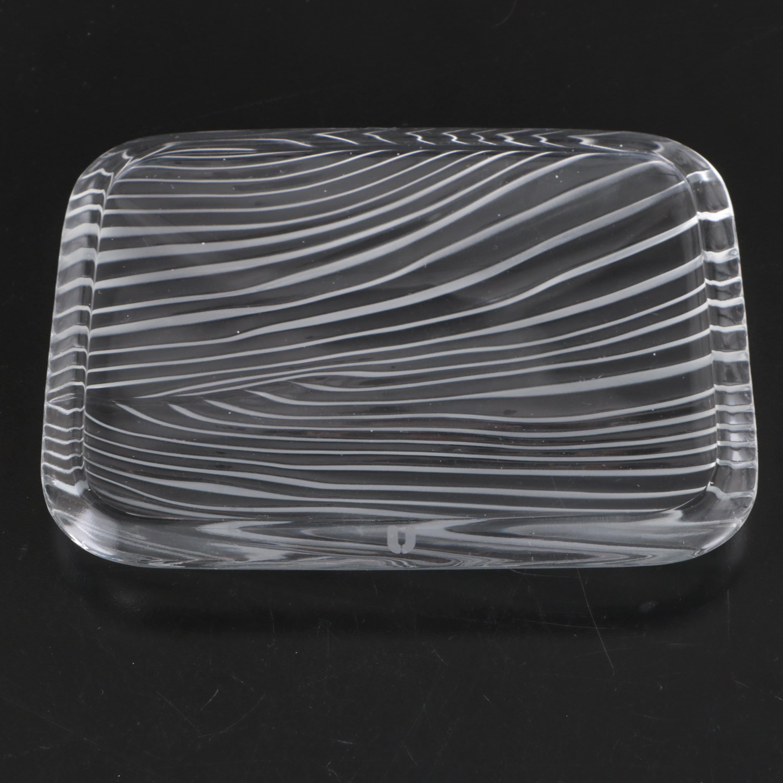 Emanuel Ungaro for Sasaki Crystal Platter and Plates