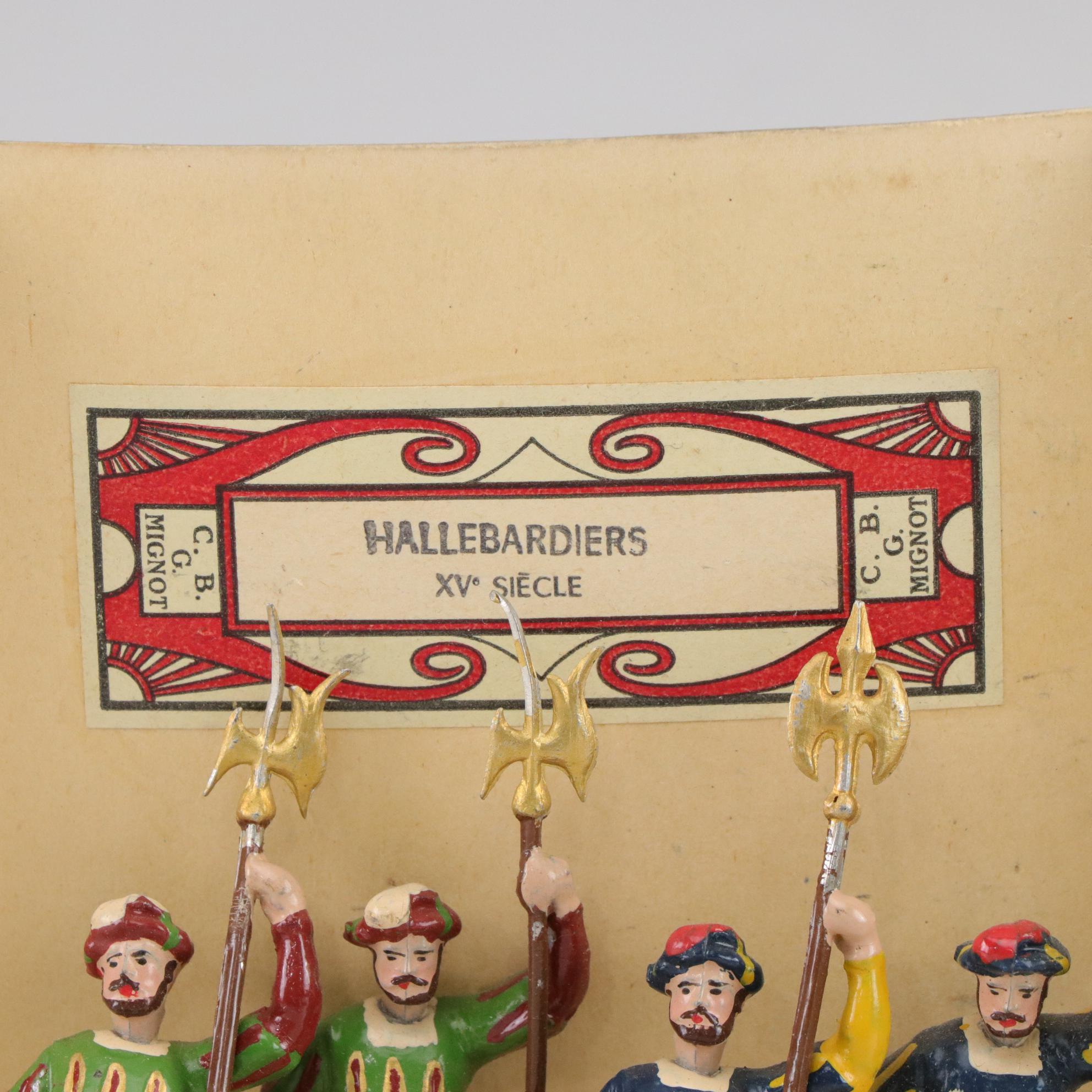 Hand-Painted "Hallebardiers" & Other Diecast Soldier Figurines