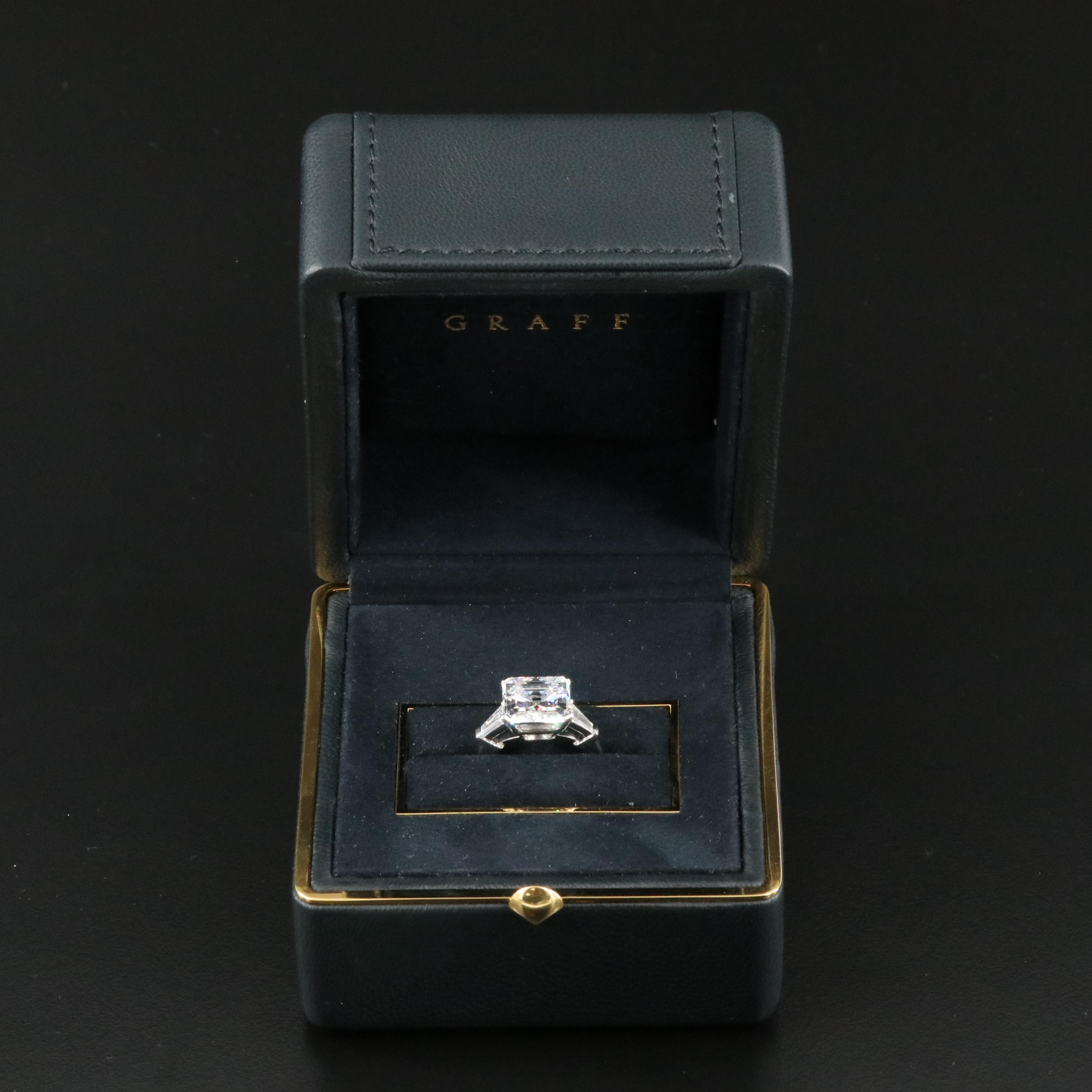 GRAFF Platinum 5.73 CTW Diamond Ring with Internally Flawless Center and GIA