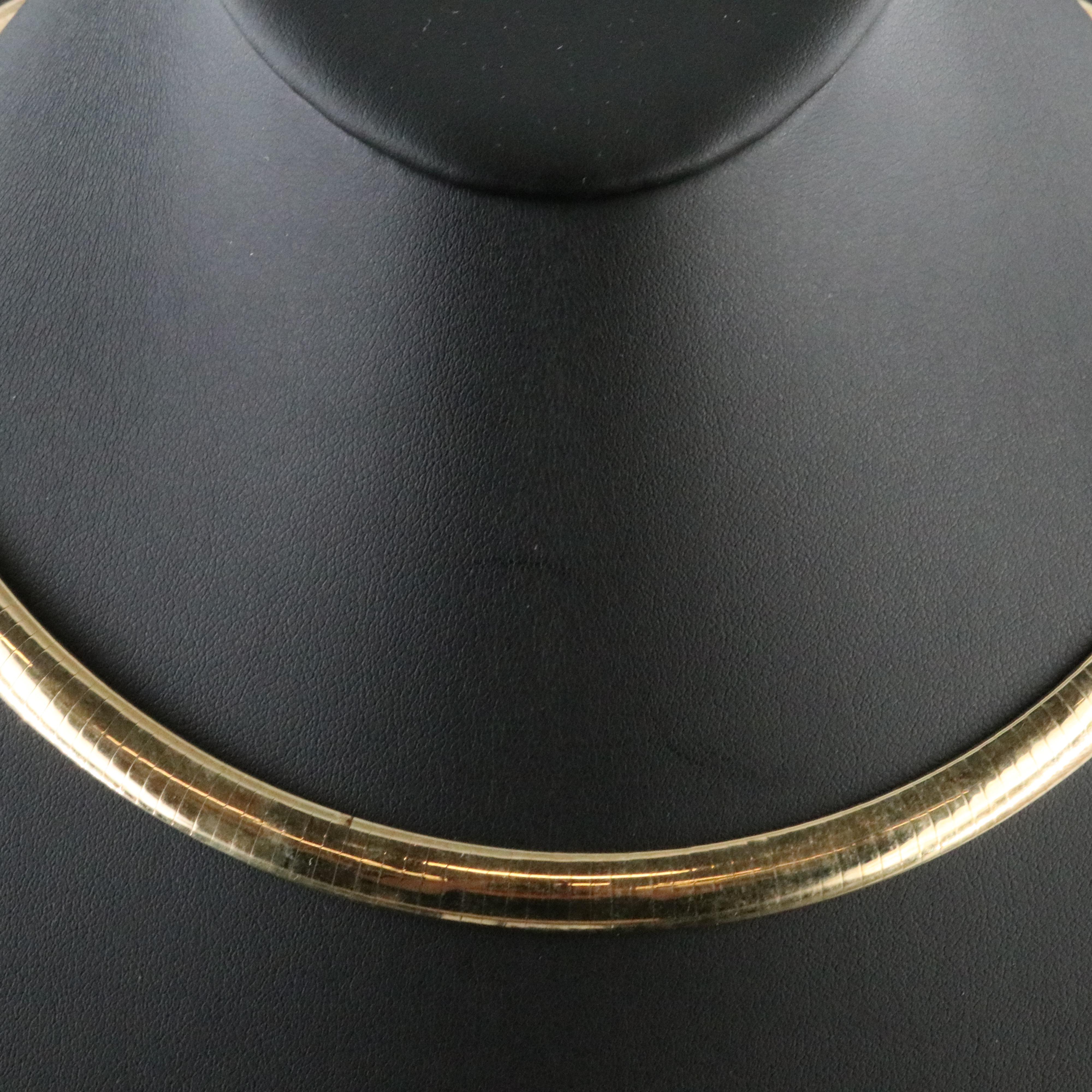 14K Omega Chain Necklace