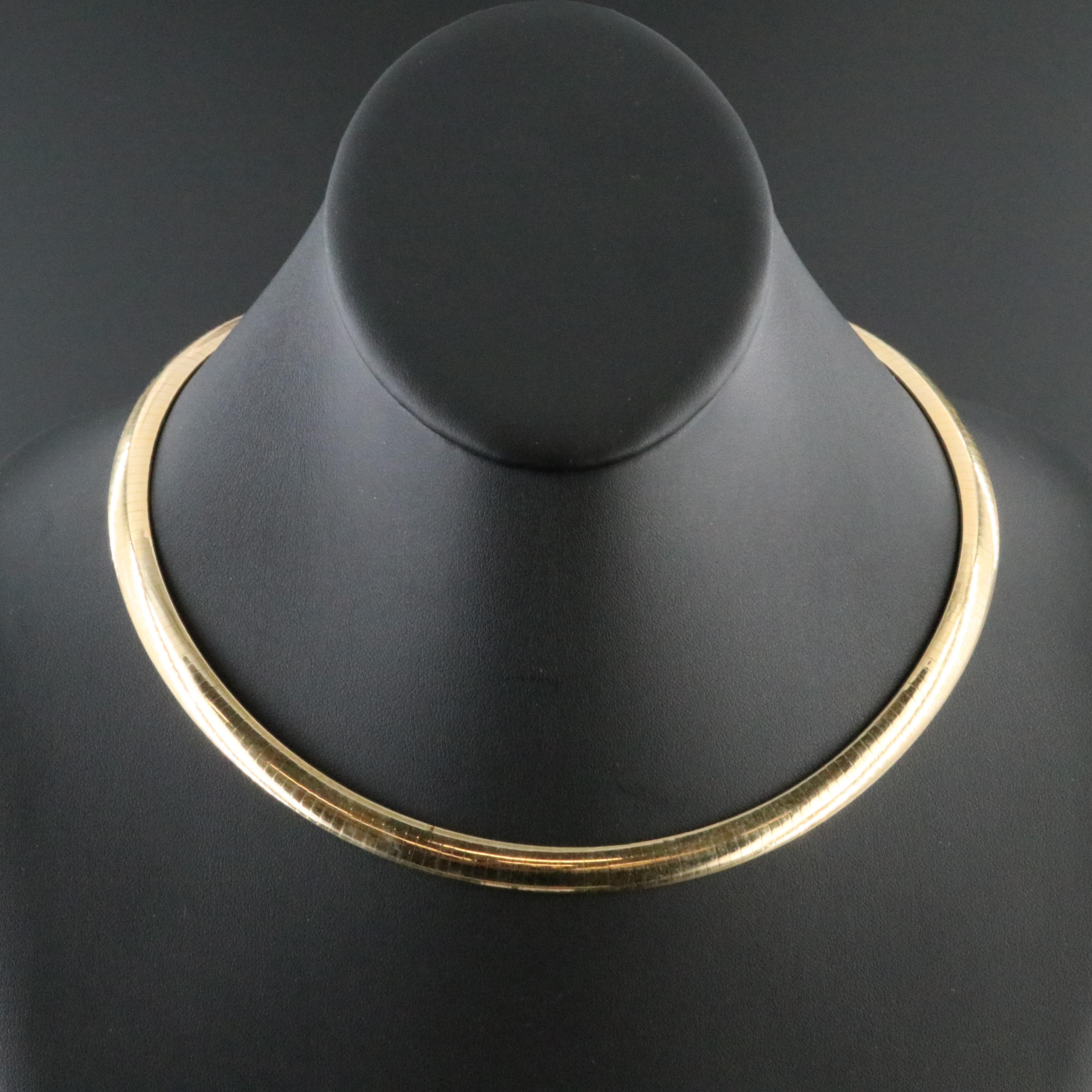 14K Omega Chain Necklace