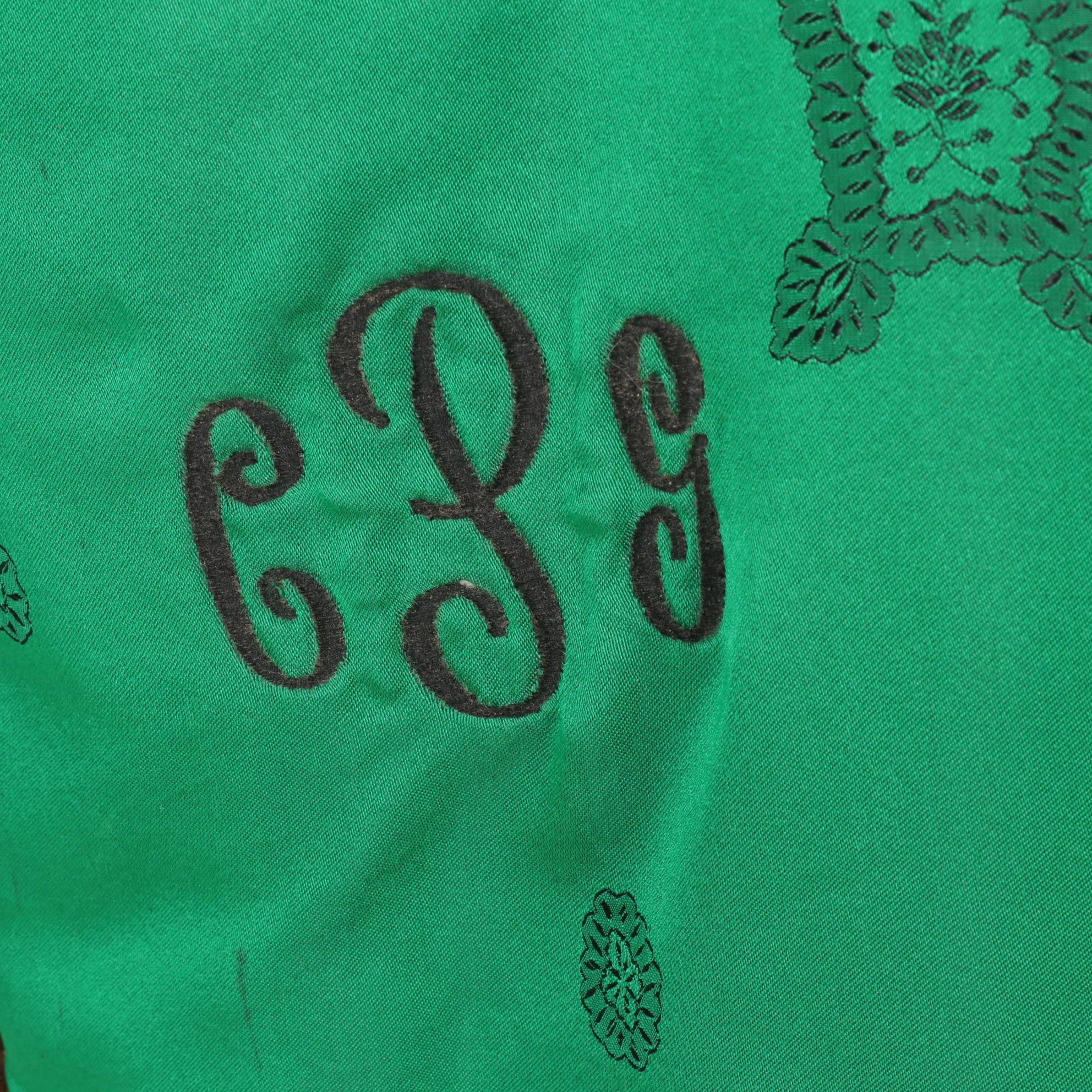 Horizontal Pelt Mink Fur Coat with Jade Green Lining by Shillito's Fur Salon