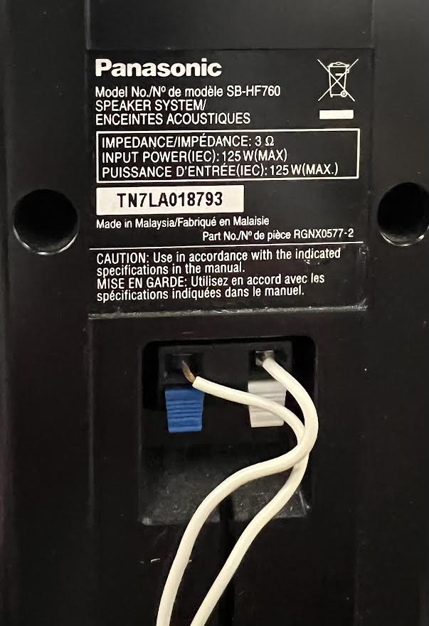 Panasonic (5.1) Home Theater Surround Sound Speaker System with Kelton Sub