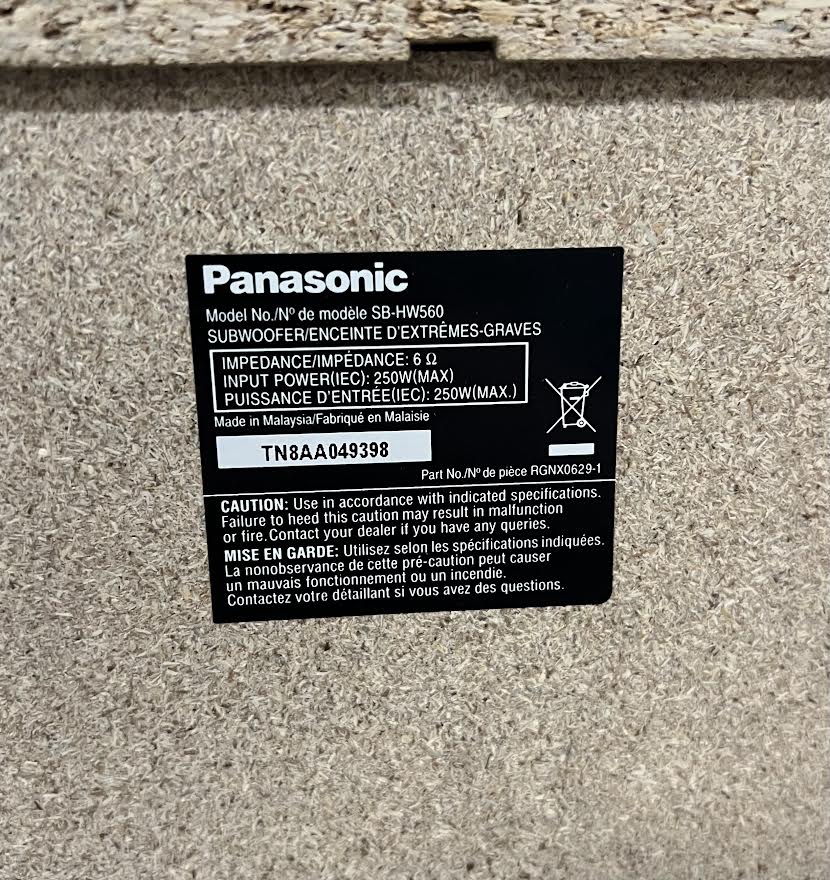 Panasonic (5.1) Home Theater Surround Sound Speaker System with Kelton Sub