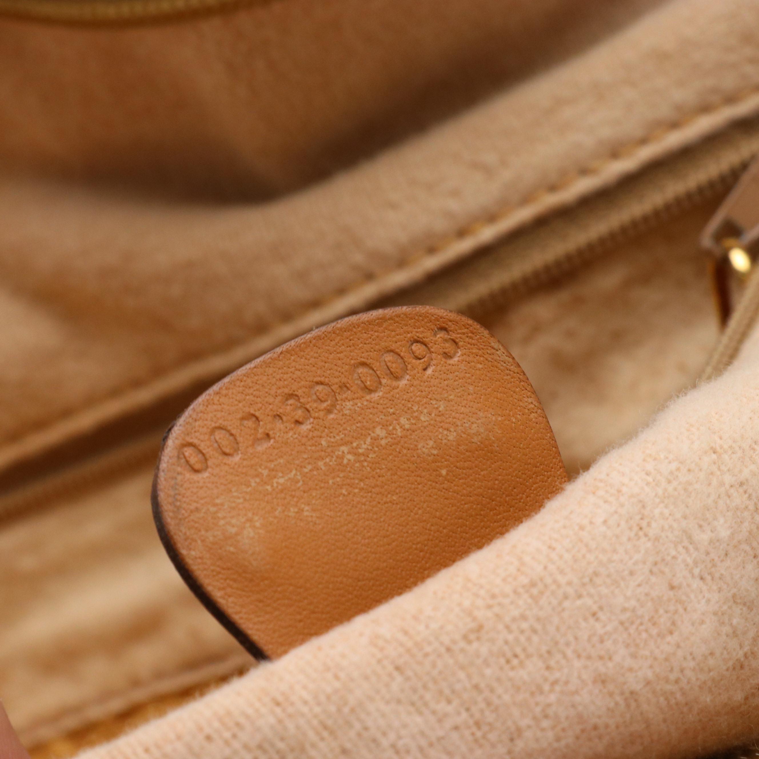 Gucci Shoulder Bag Tote in Beige Micro GG Canvas and Leather