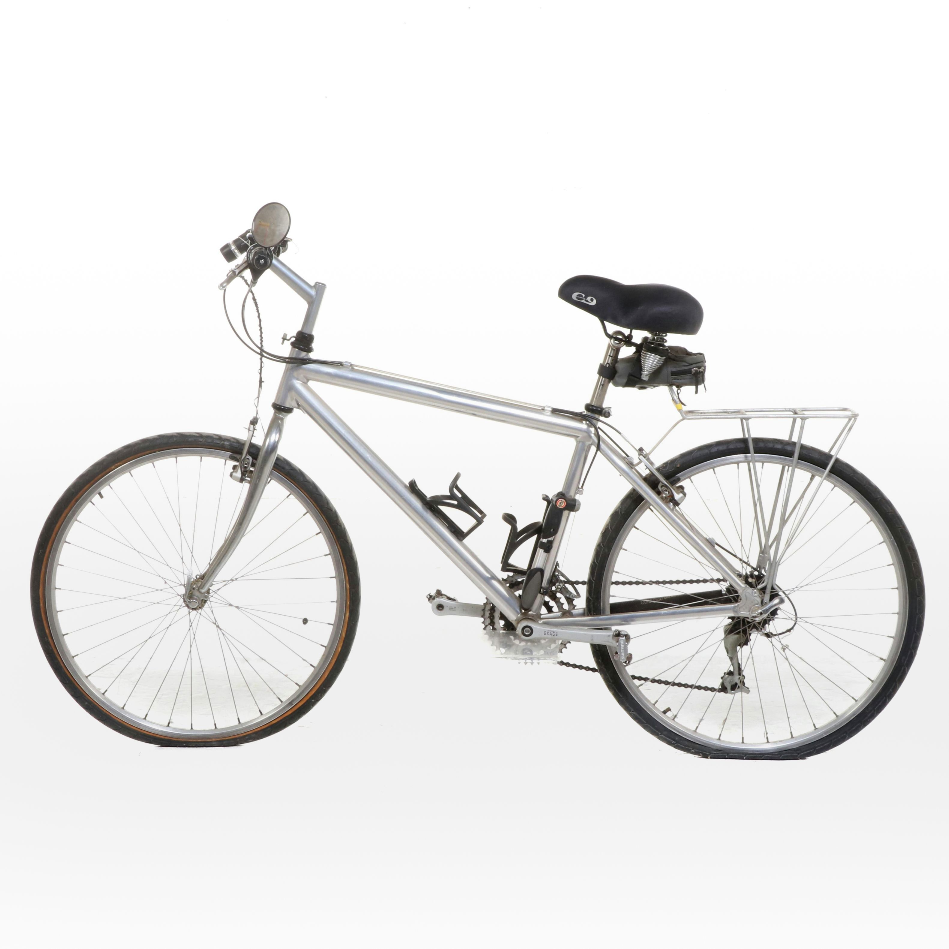 Shimano Exage Aluminum Hybrid Bicycle with Cloud 9 Seat, Accessories