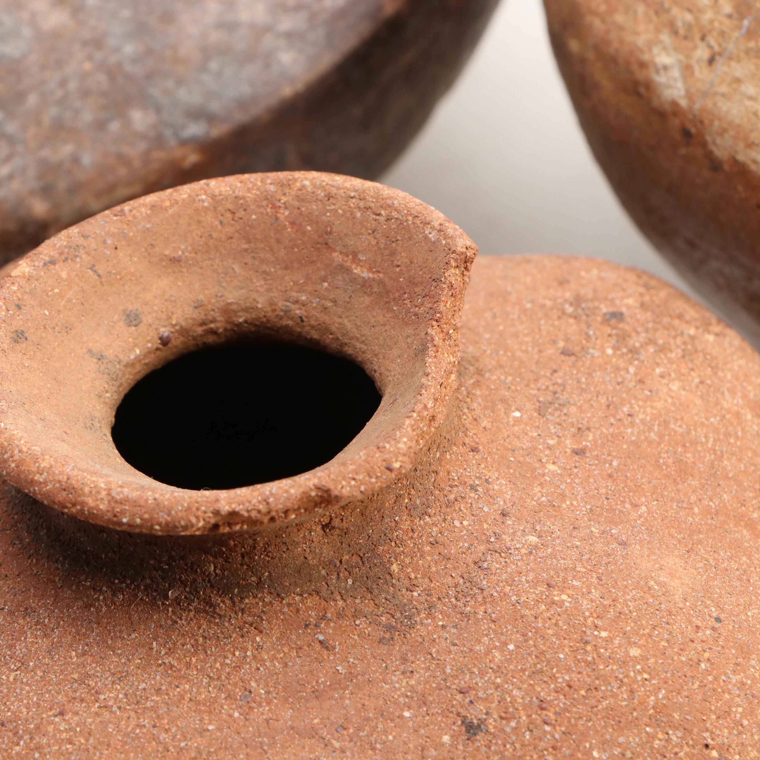 Pre-Columbian and Other South American Earthenware Pottery Vessels
