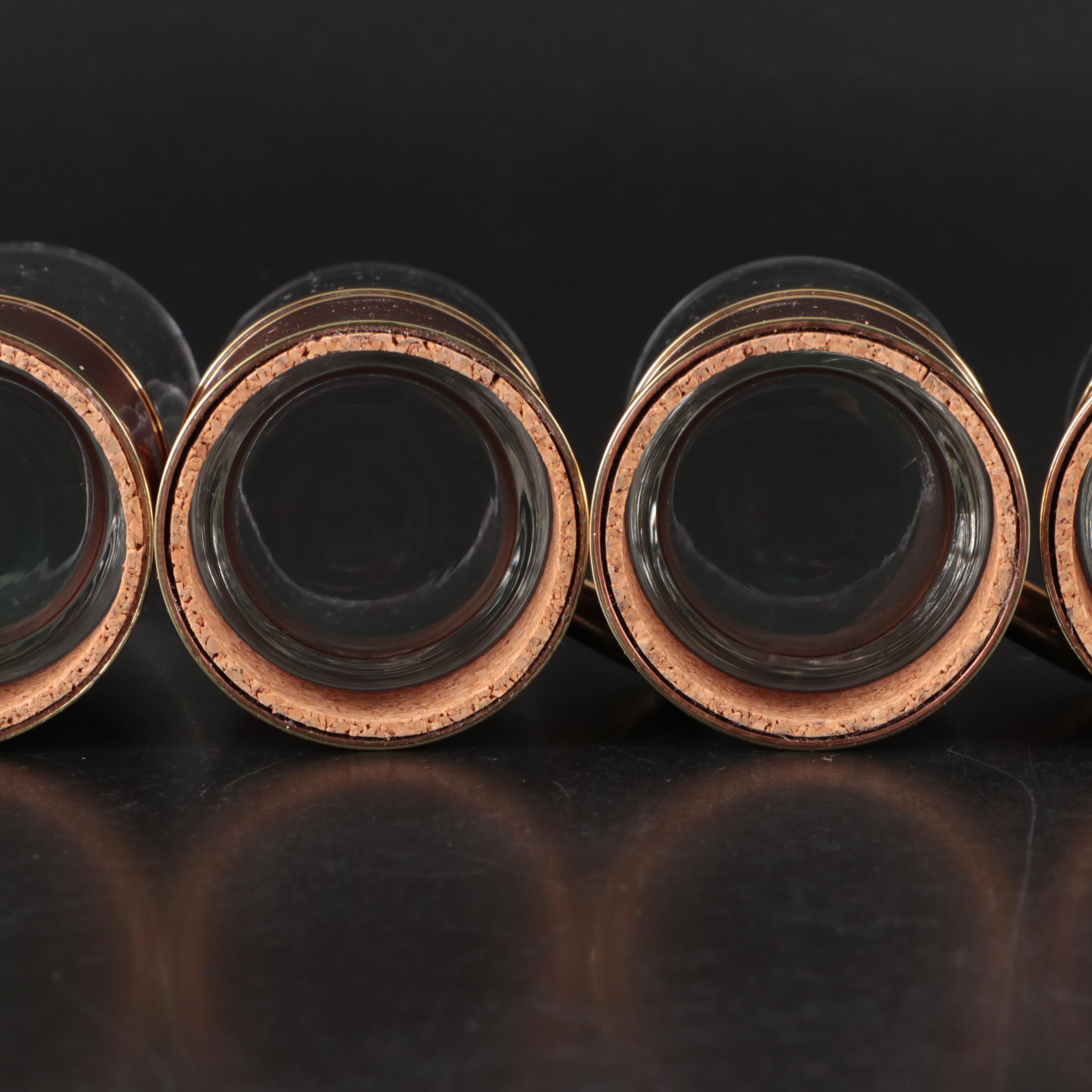 International Silver Gold Plated Chalices with Beucler Copper Mugs