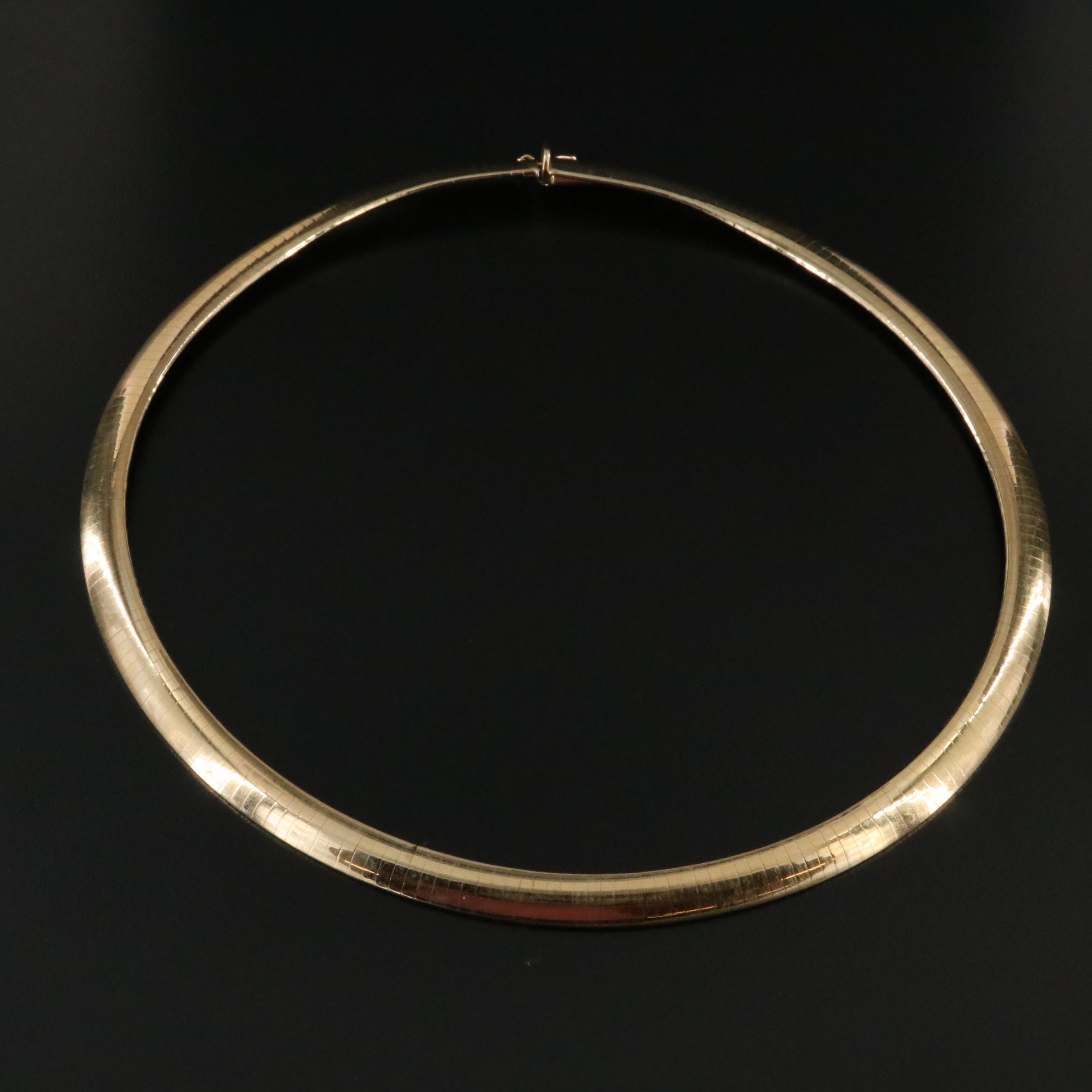 14K Omega Chain Necklace
