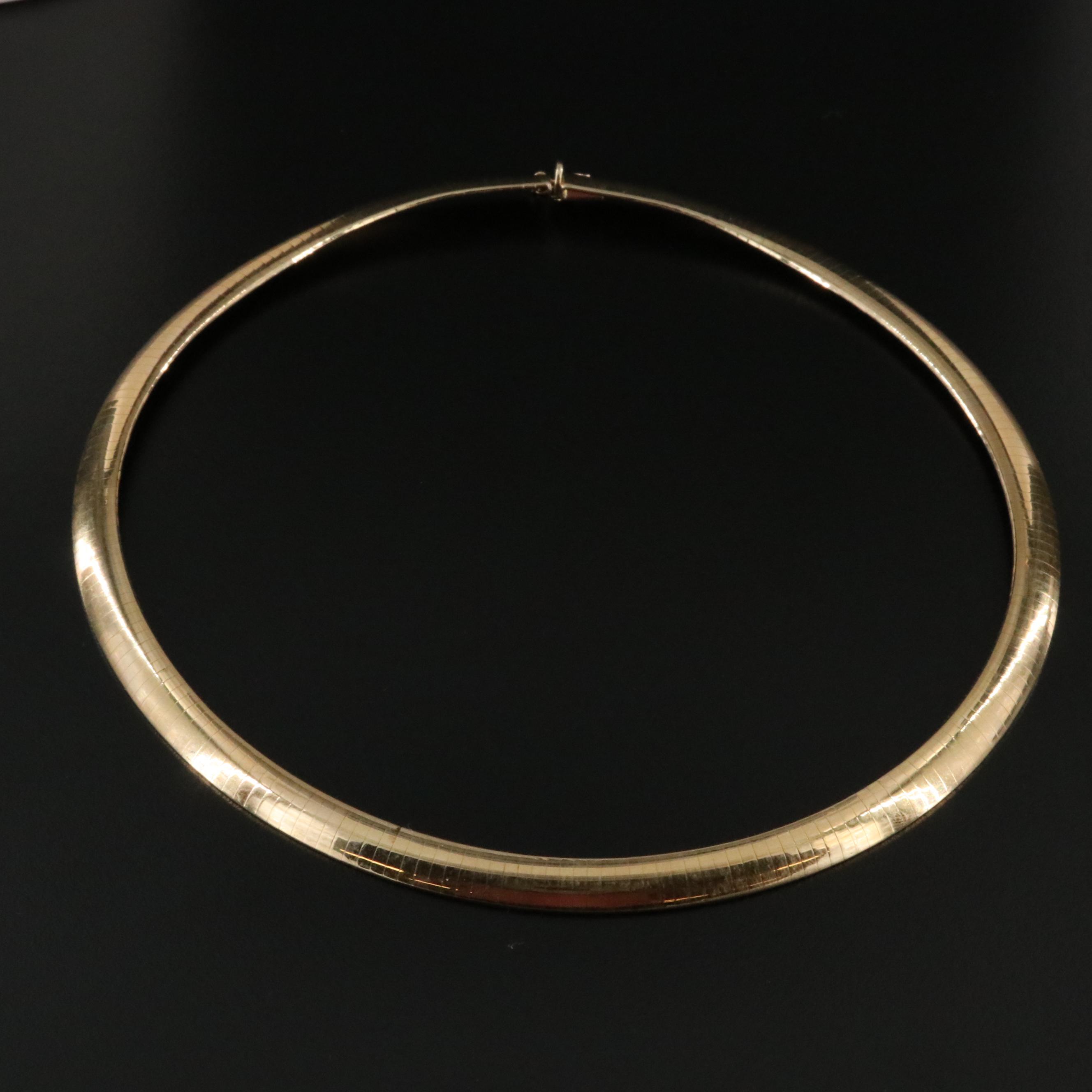 14K Omega Chain Necklace