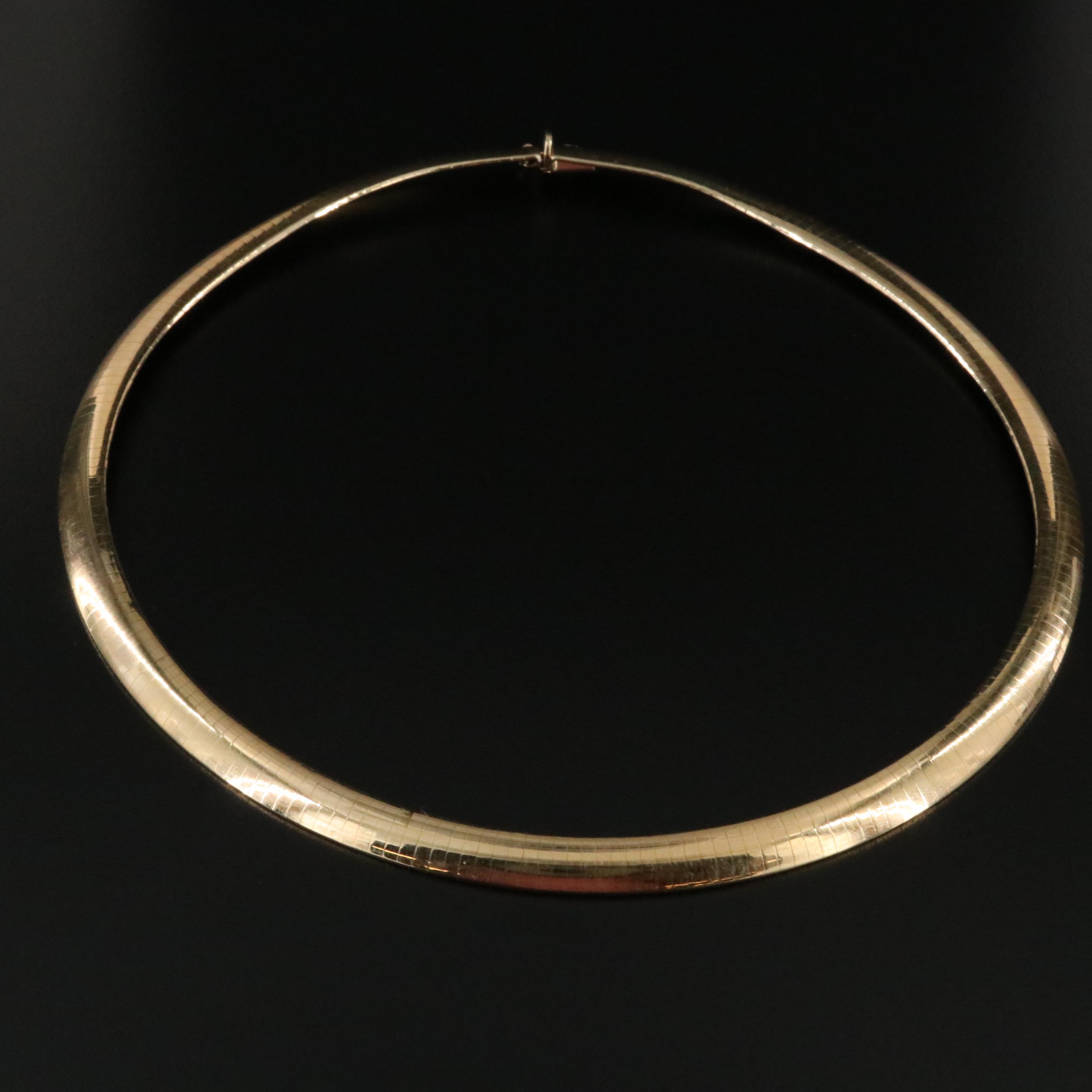 14K Omega Chain Necklace