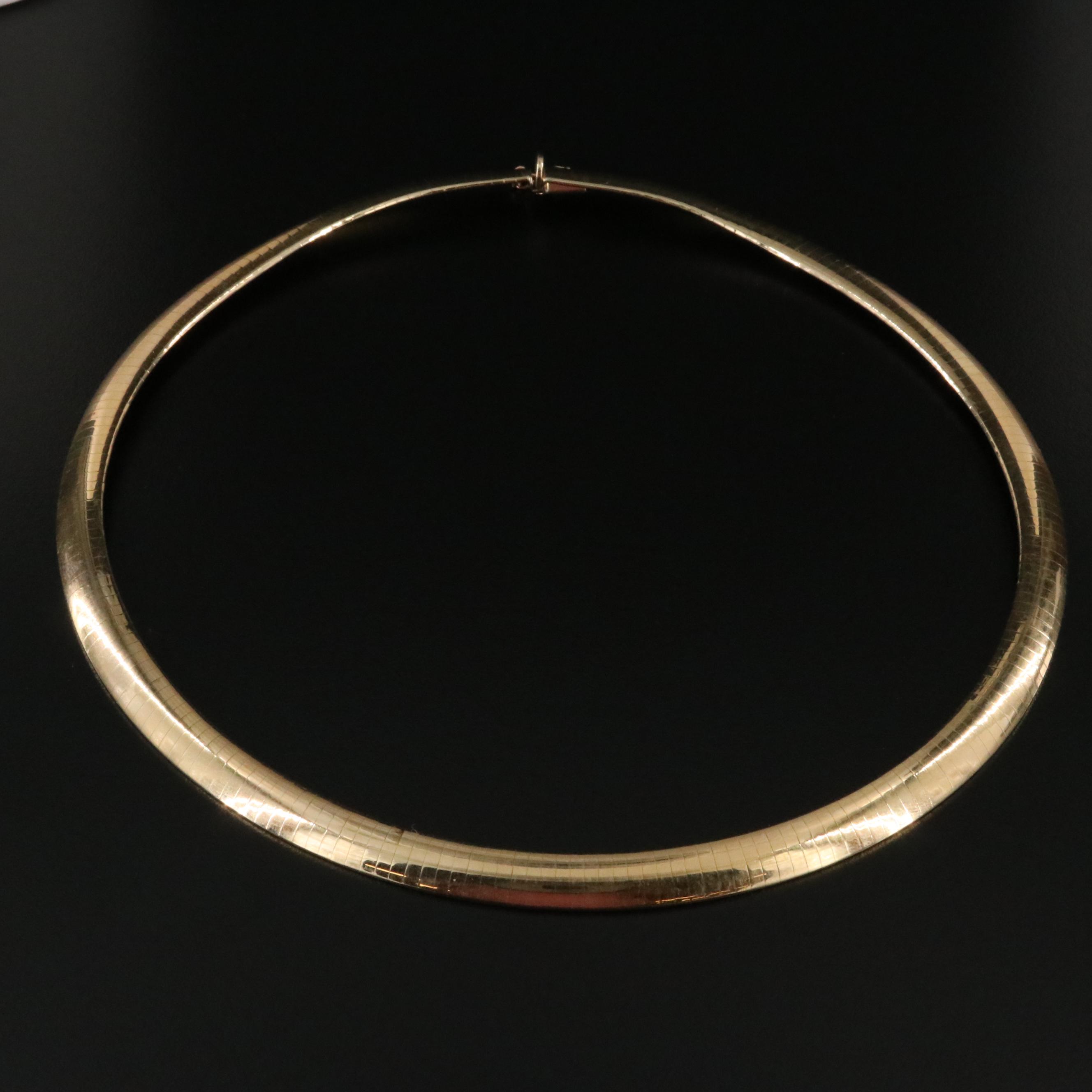 14K Omega Chain Necklace