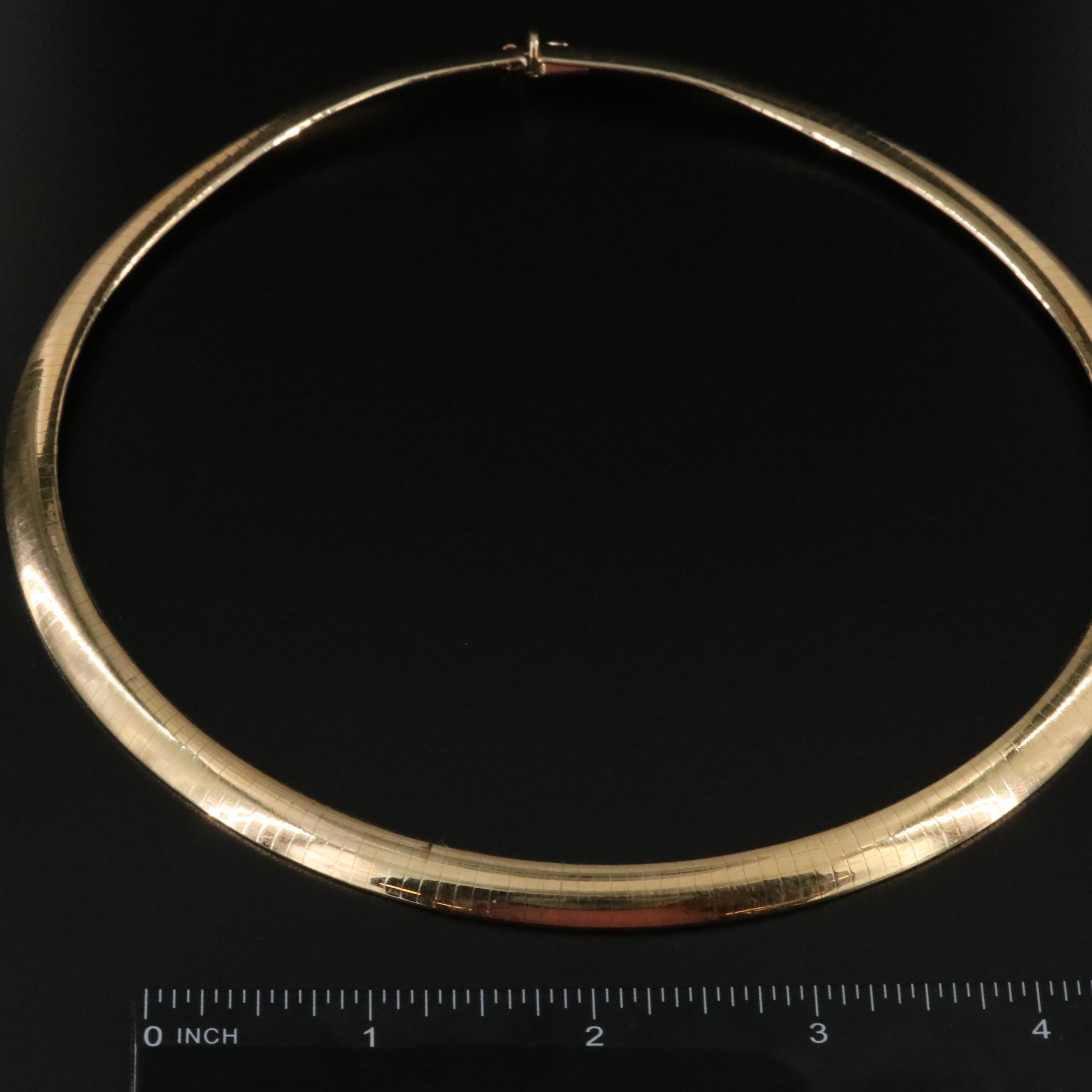 14K Omega Chain Necklace