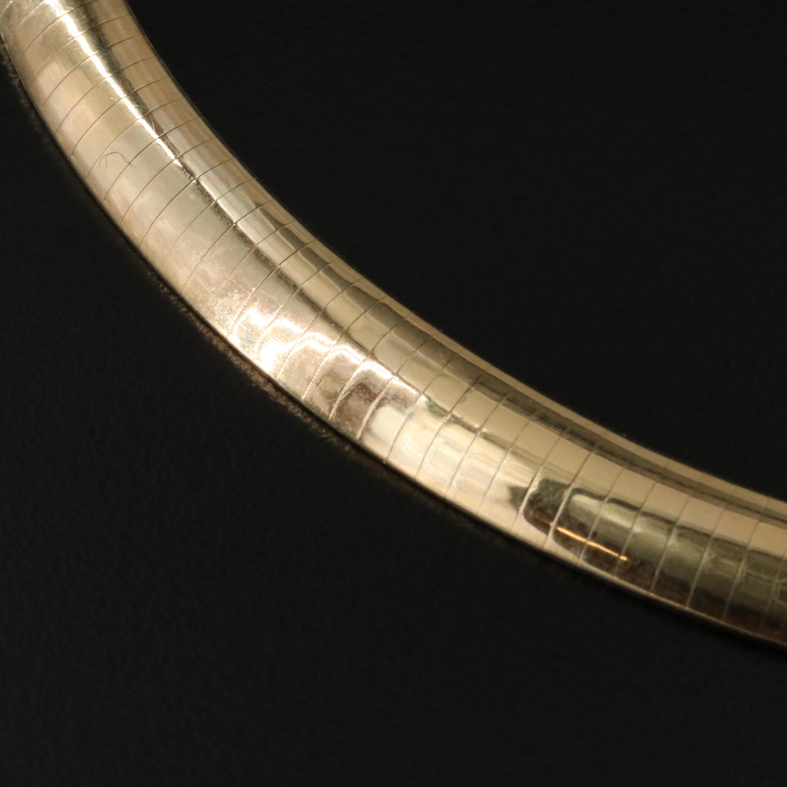 14K Omega Chain Necklace