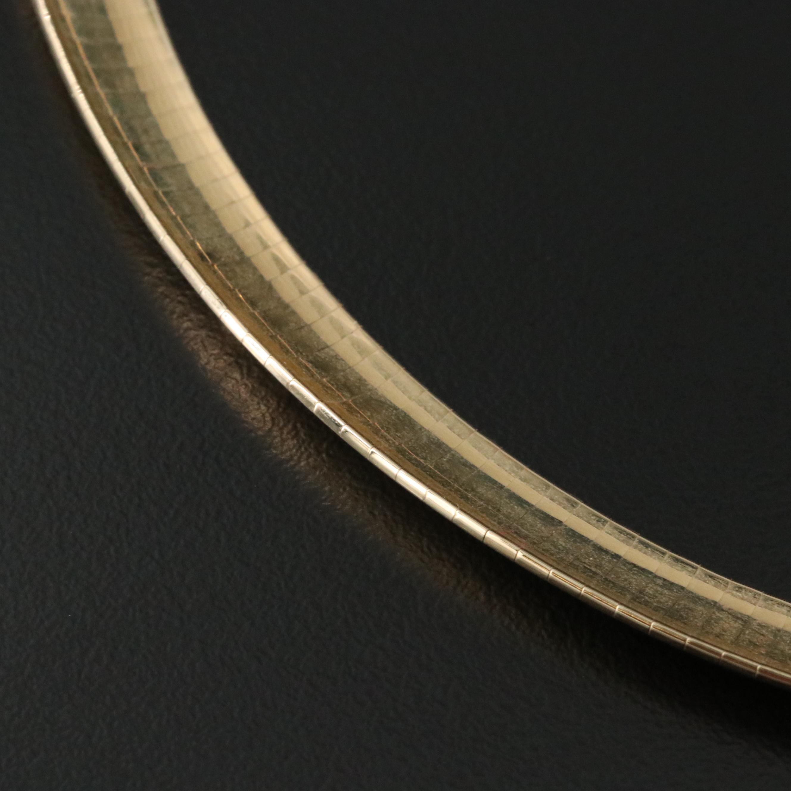 14K Omega Chain Necklace