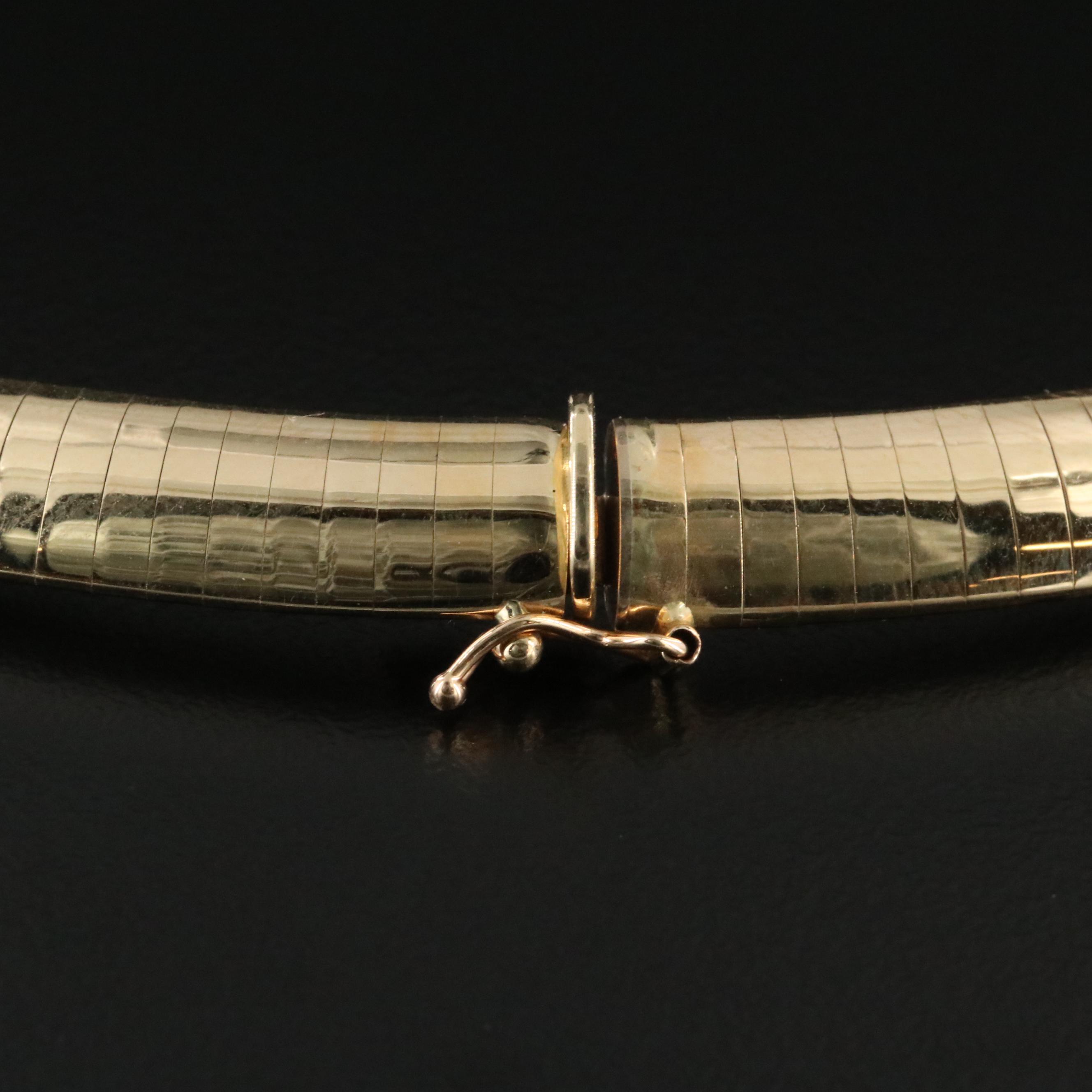 14K Omega Chain Necklace