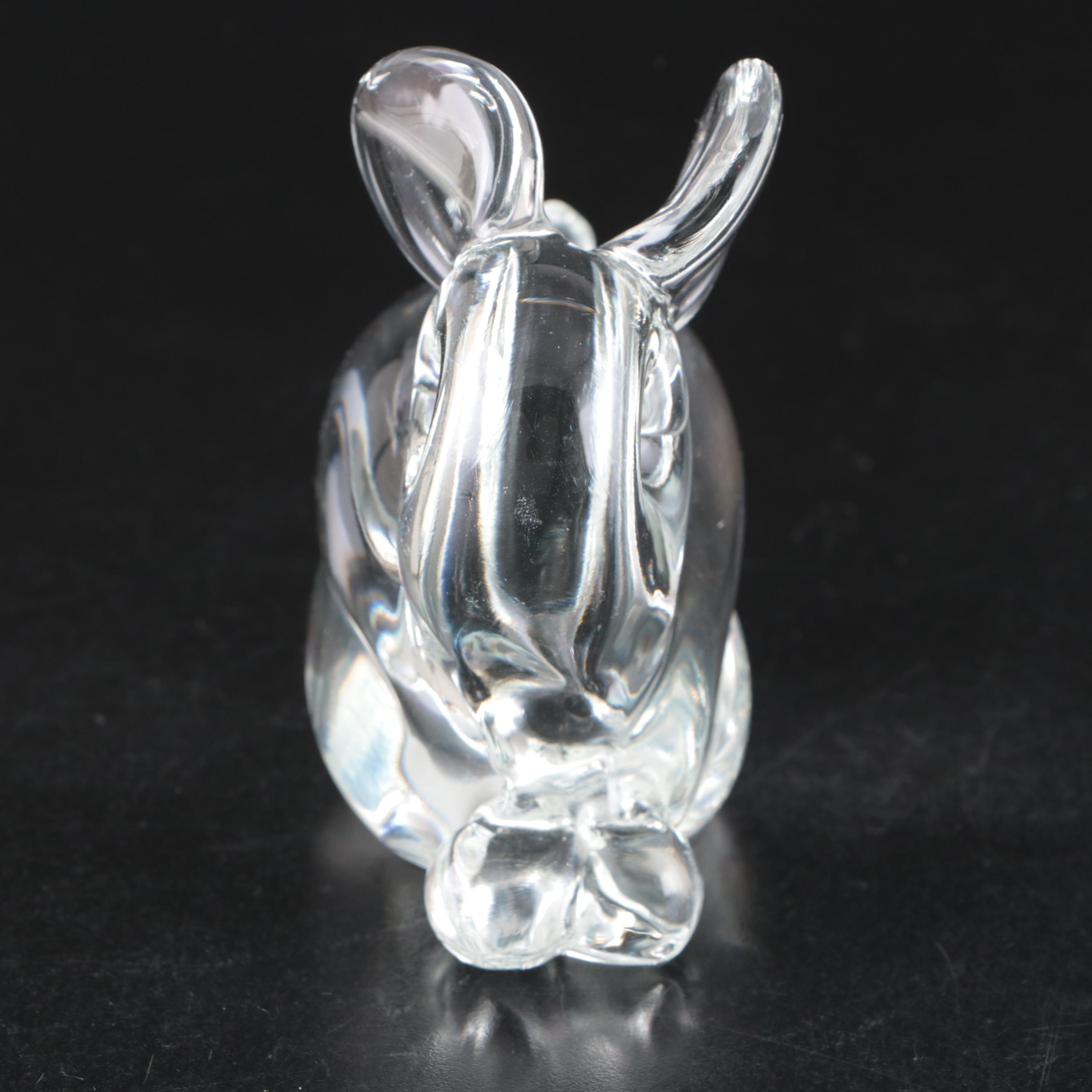 Cartier Crystal Unicorn Bust with Other Animal Figurine