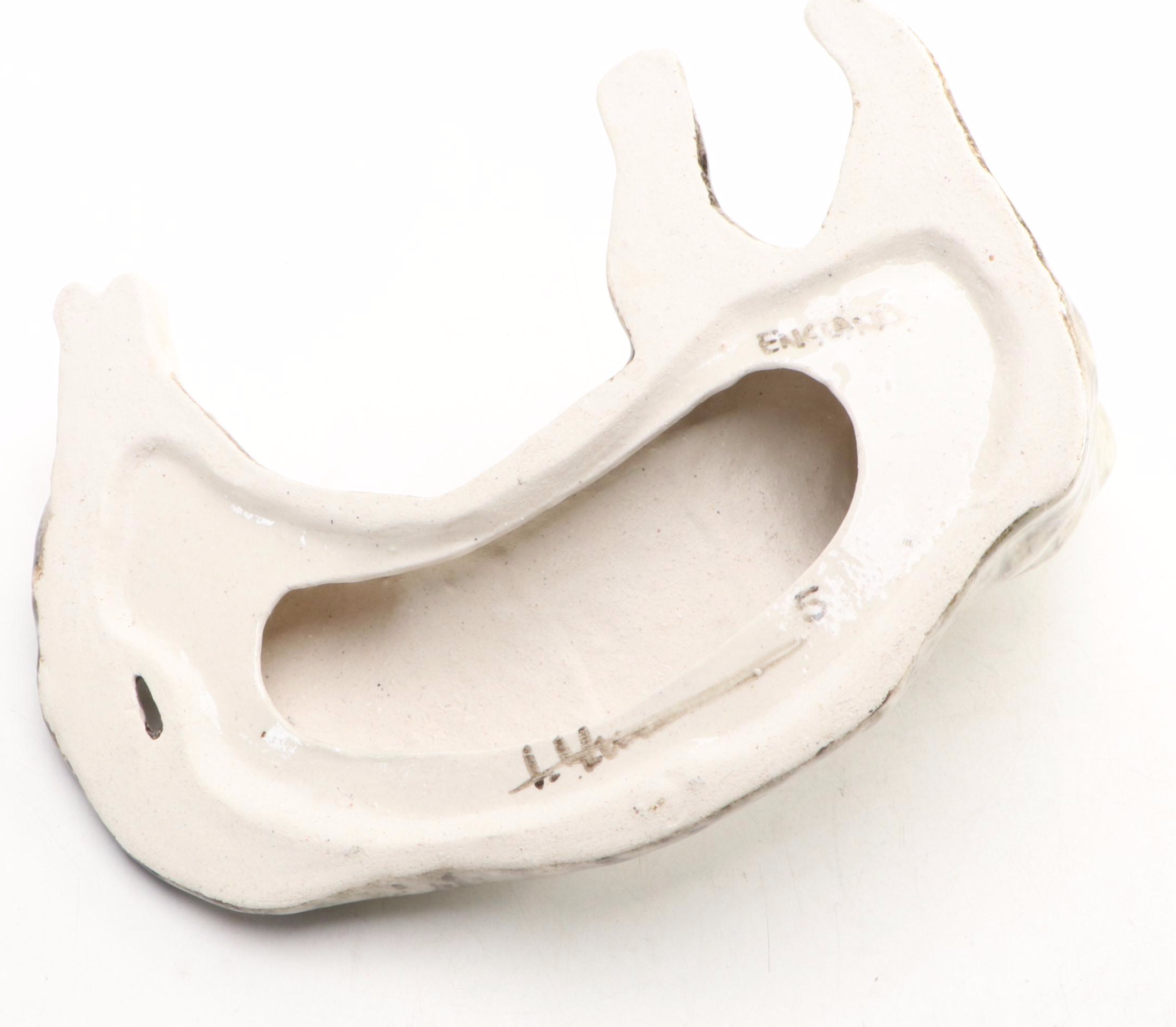 Winstanley Pottery Ceramic Orange and Tabby Cats