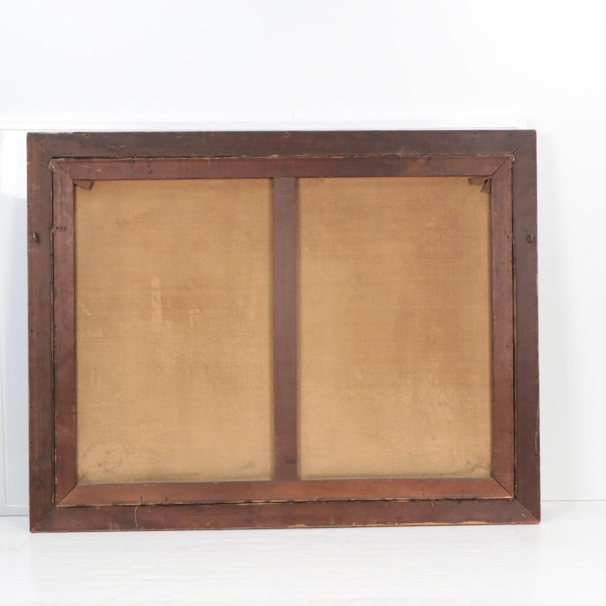 M.R. Johnston Coastal Landscape Oil Painting With Lighthouse