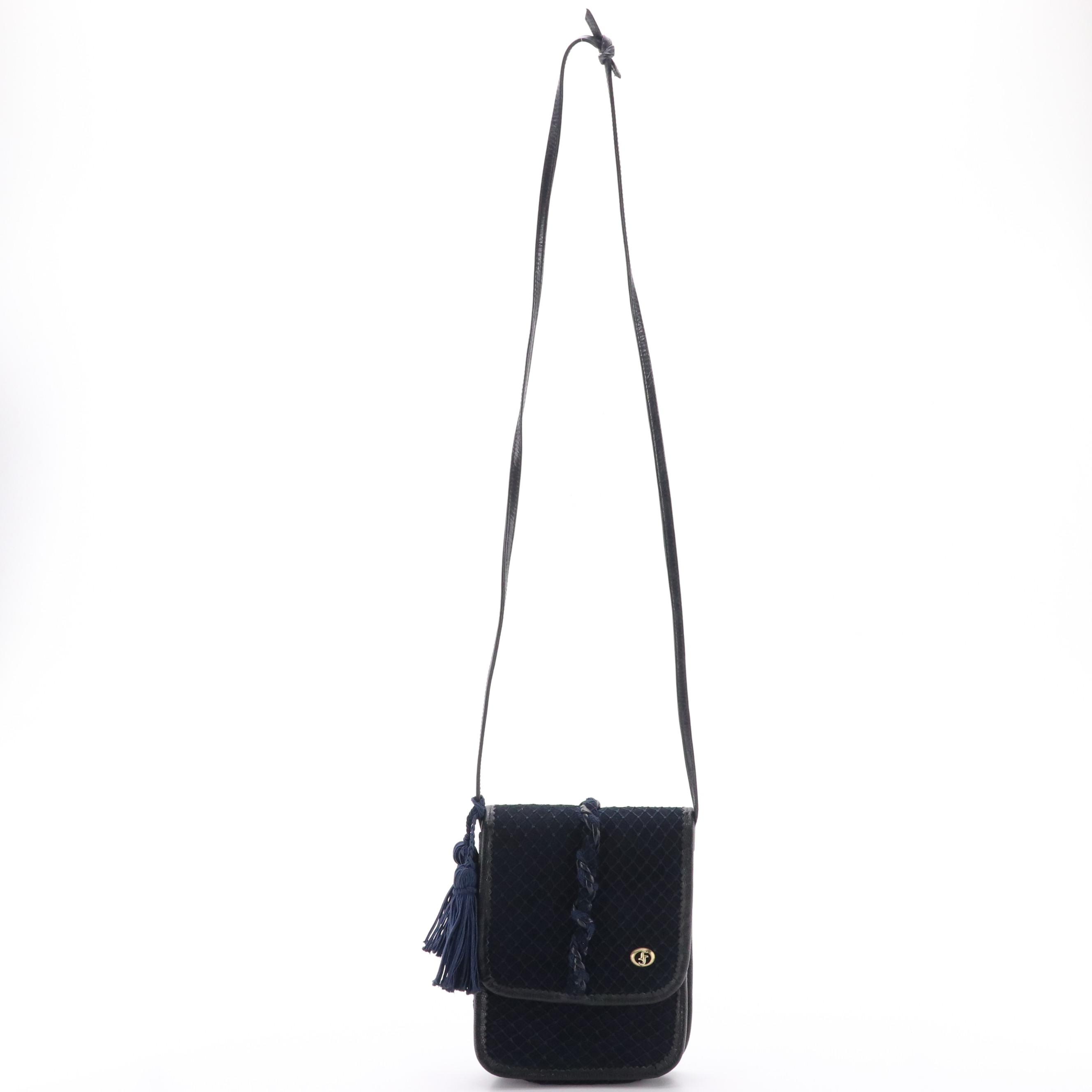 Carlo Fiori Woven Front Flap Crossbody Bag with Snakeskin & More Patchwork Belt