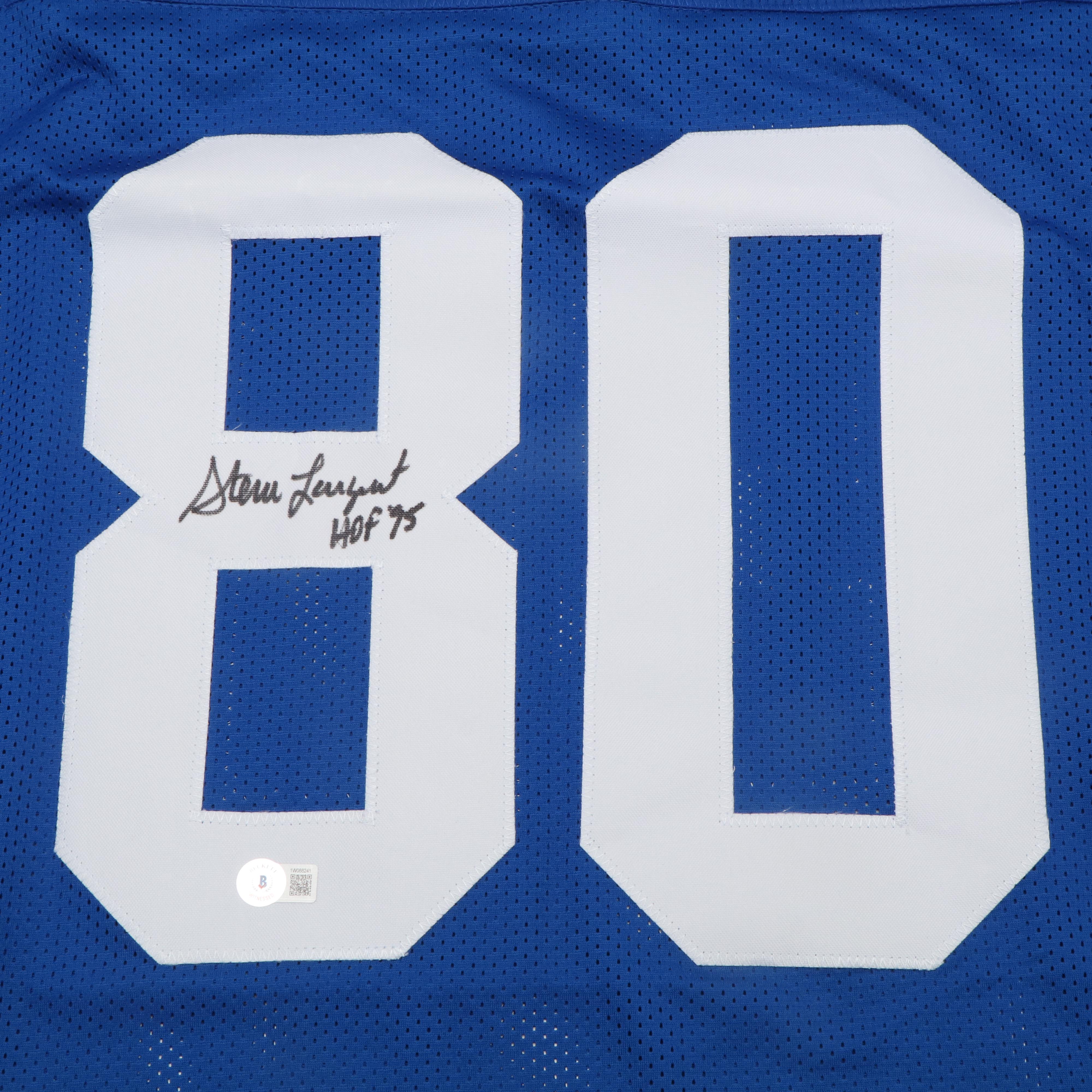 Steve Largent Signed “HOF ‘95” Seattle Seahawks Football Jersey, Beckett