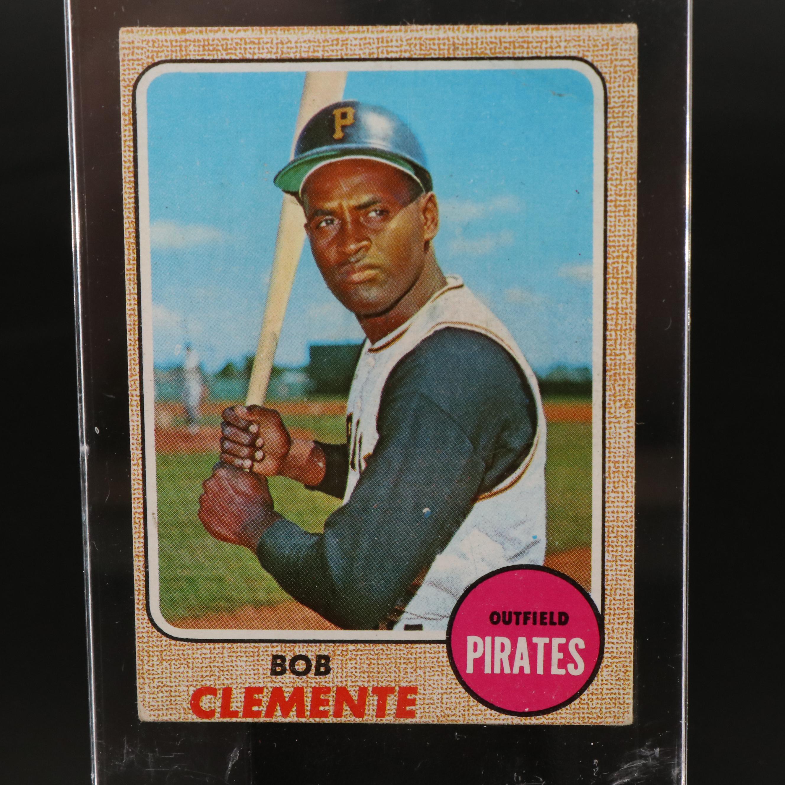 1968 Topps Roberto Clemente Pittsburgh Pirates Baseball Card