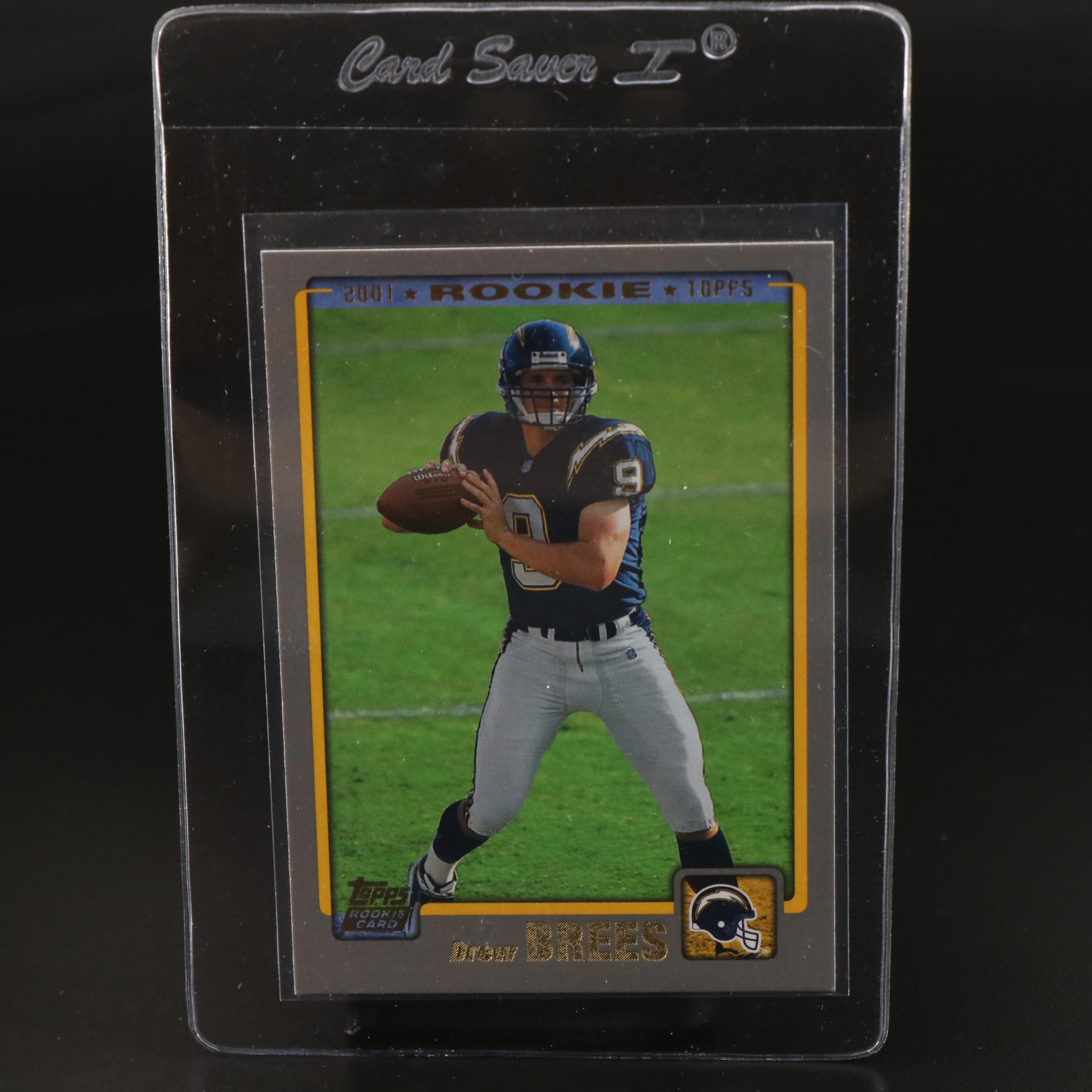 2001 Topps Drew Brees San Diego Chargers Rookie Football Card