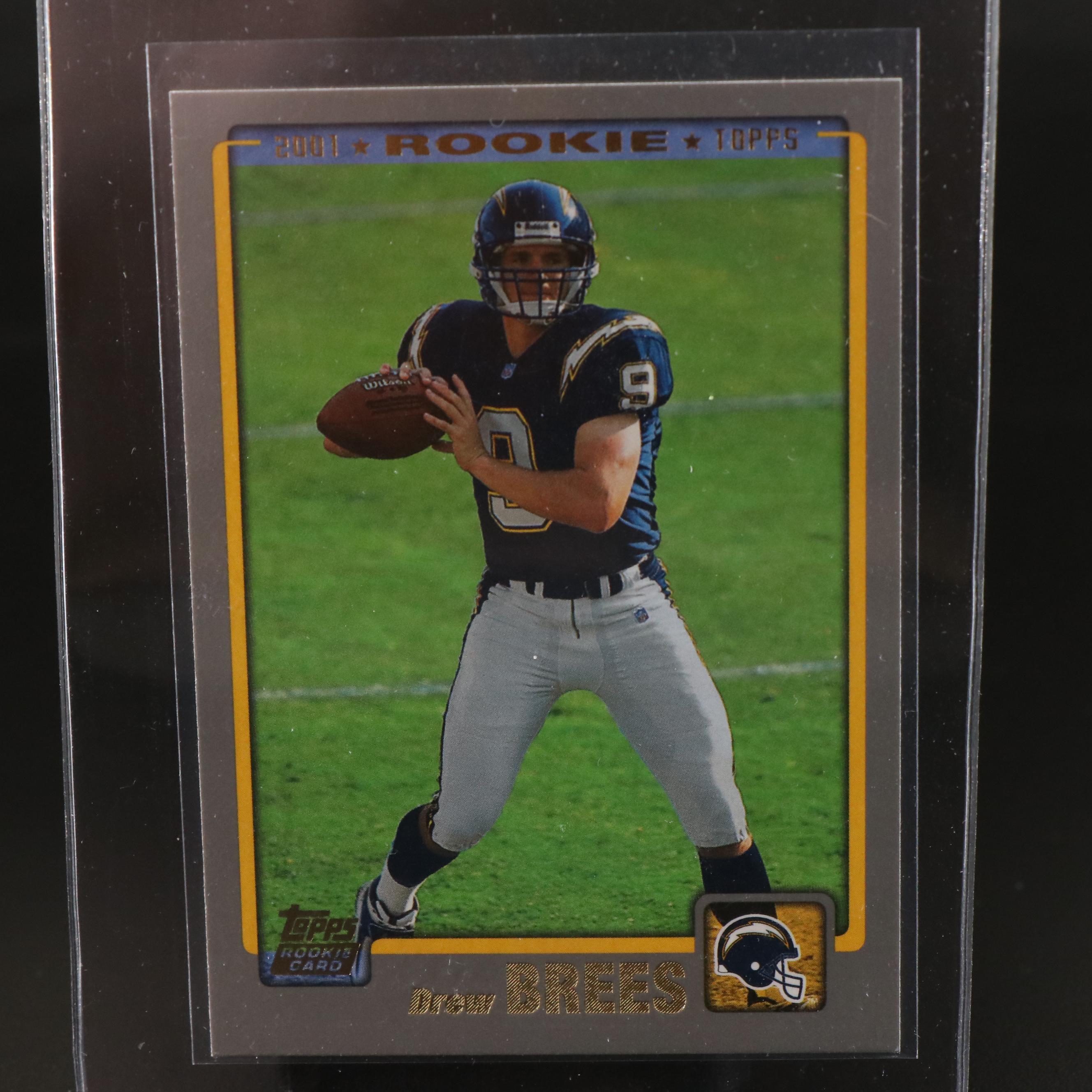 2001 Topps Drew Brees San Diego Chargers Rookie Football Card