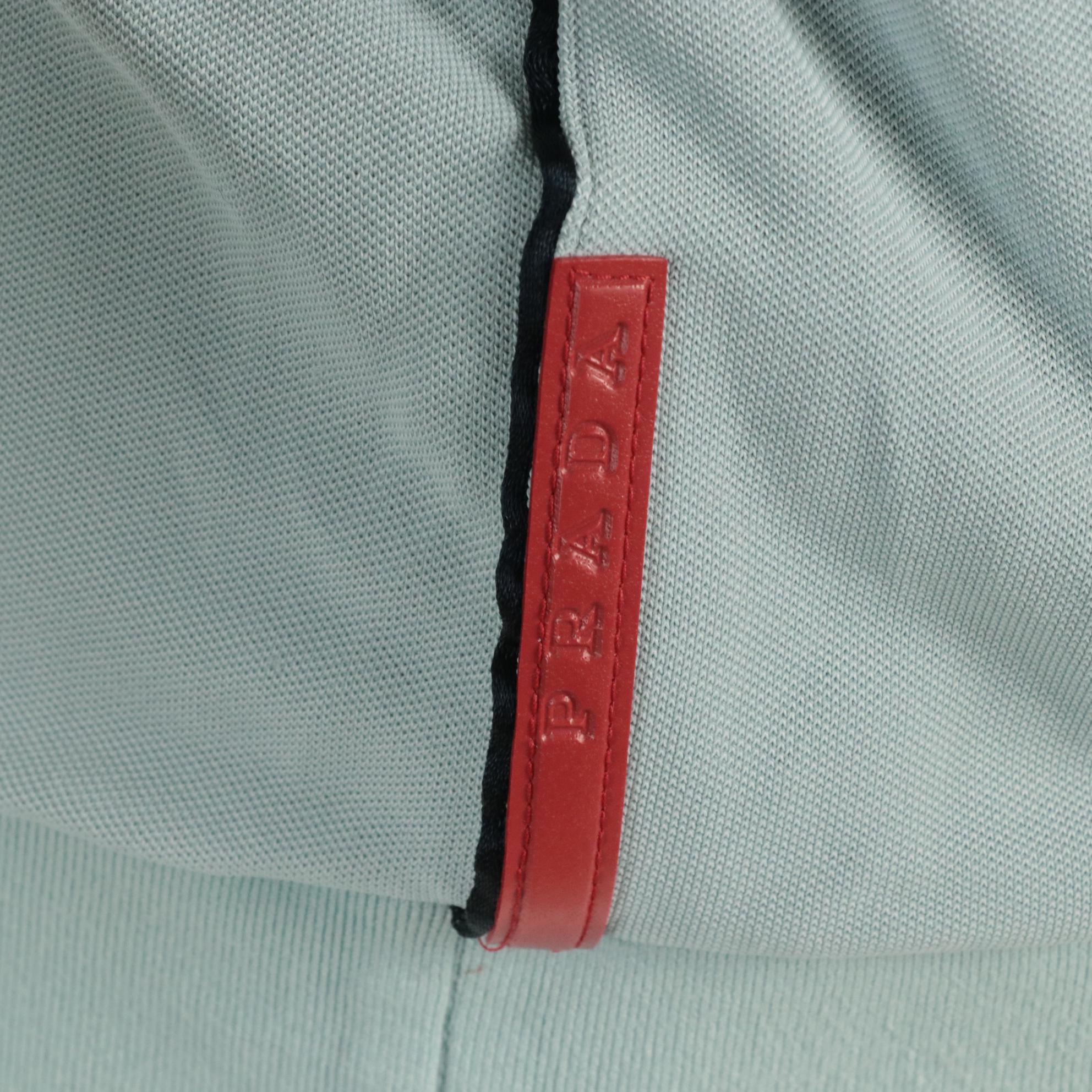 Men's Prada Sport Faded Blue Viscose Blend Zipper-Front Jacket