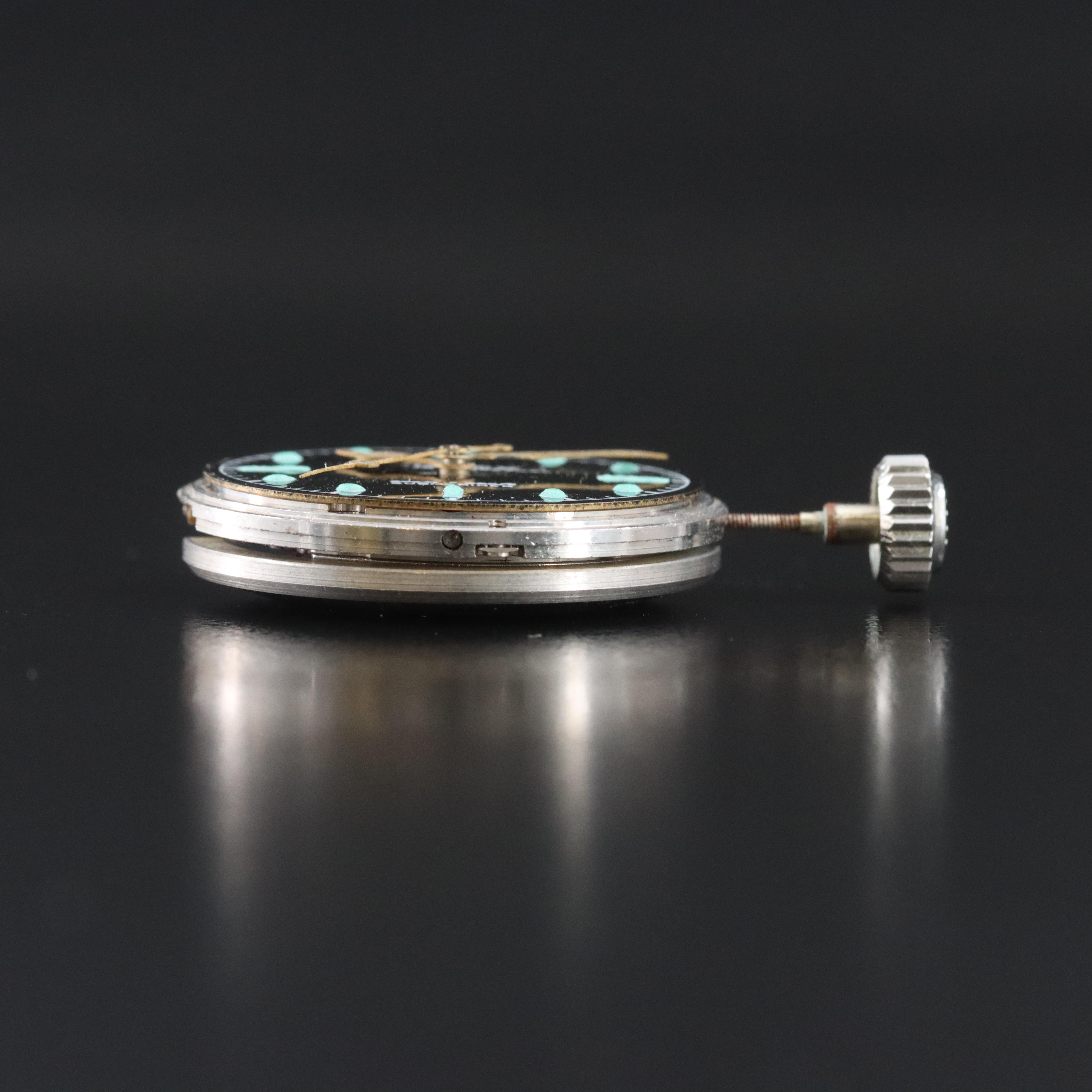 Rolex Watch Movement and Aftermarket Repainted Dial