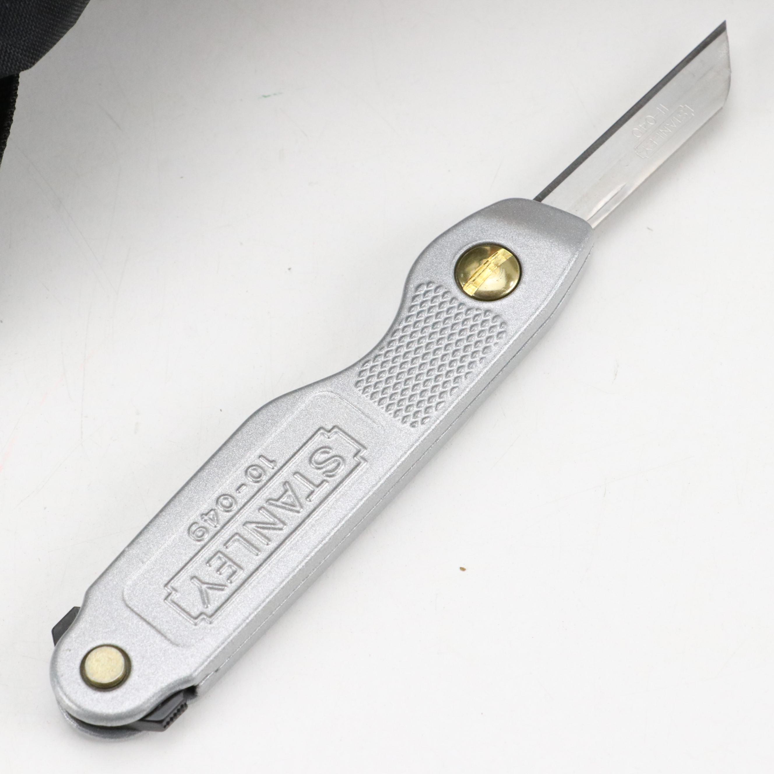 Stanley Metal Pocket Knife, Waymark Backpack, Luci Lantern and BRS Fuel Bottle