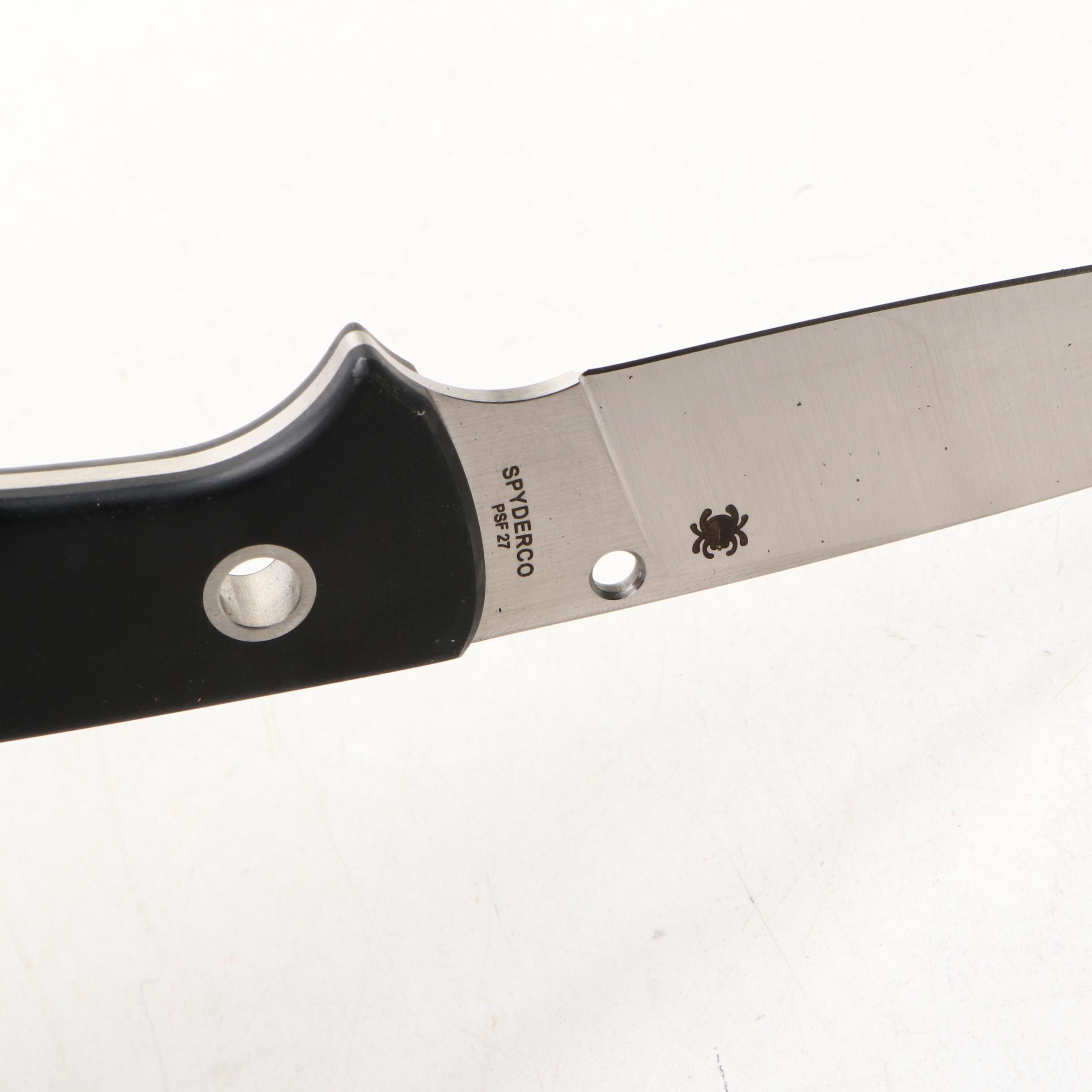 Spyderco Gayle Bradley Weatherford PSF27 Fixed Blade Knife