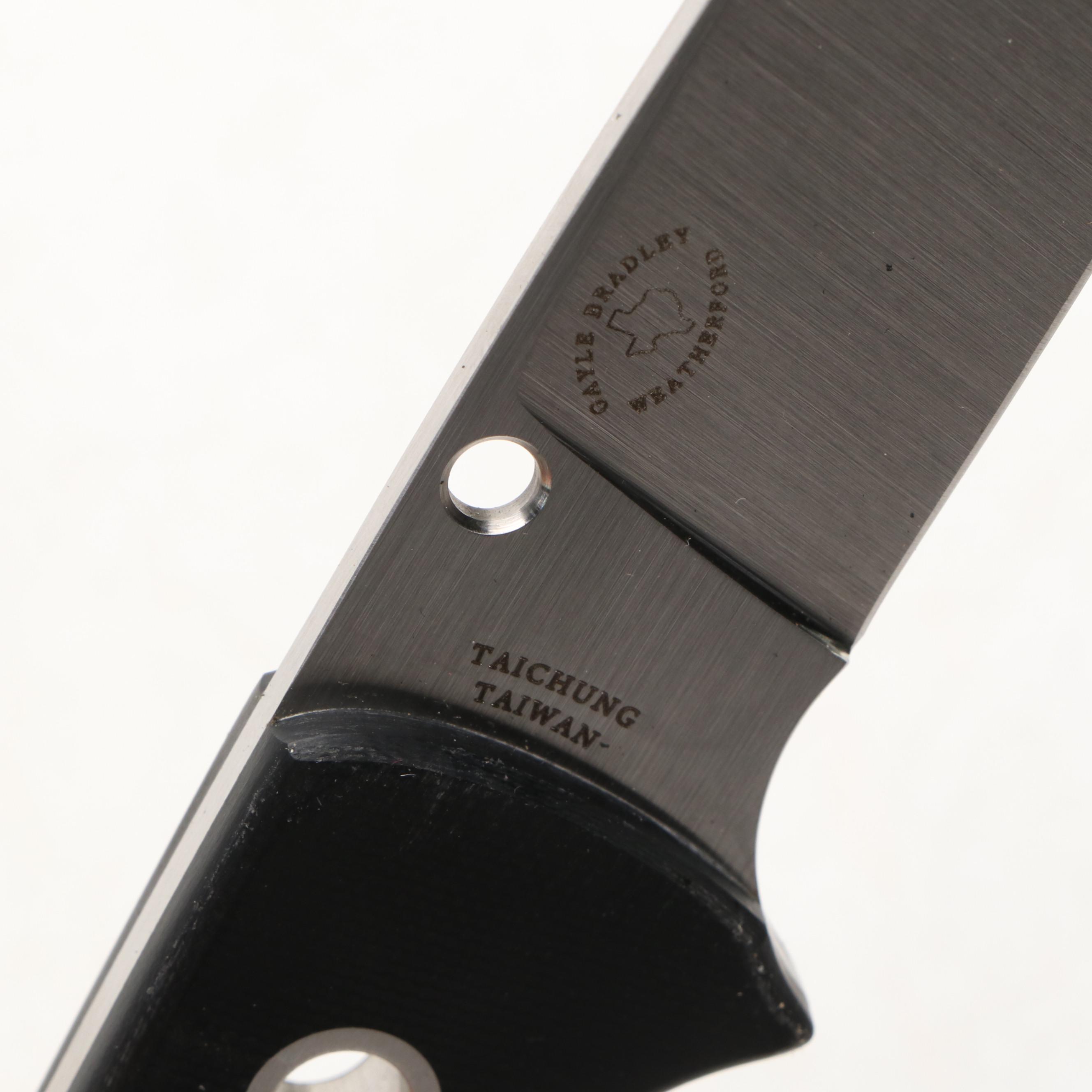 Spyderco Gayle Bradley Weatherford PSF27 Fixed Blade Knife