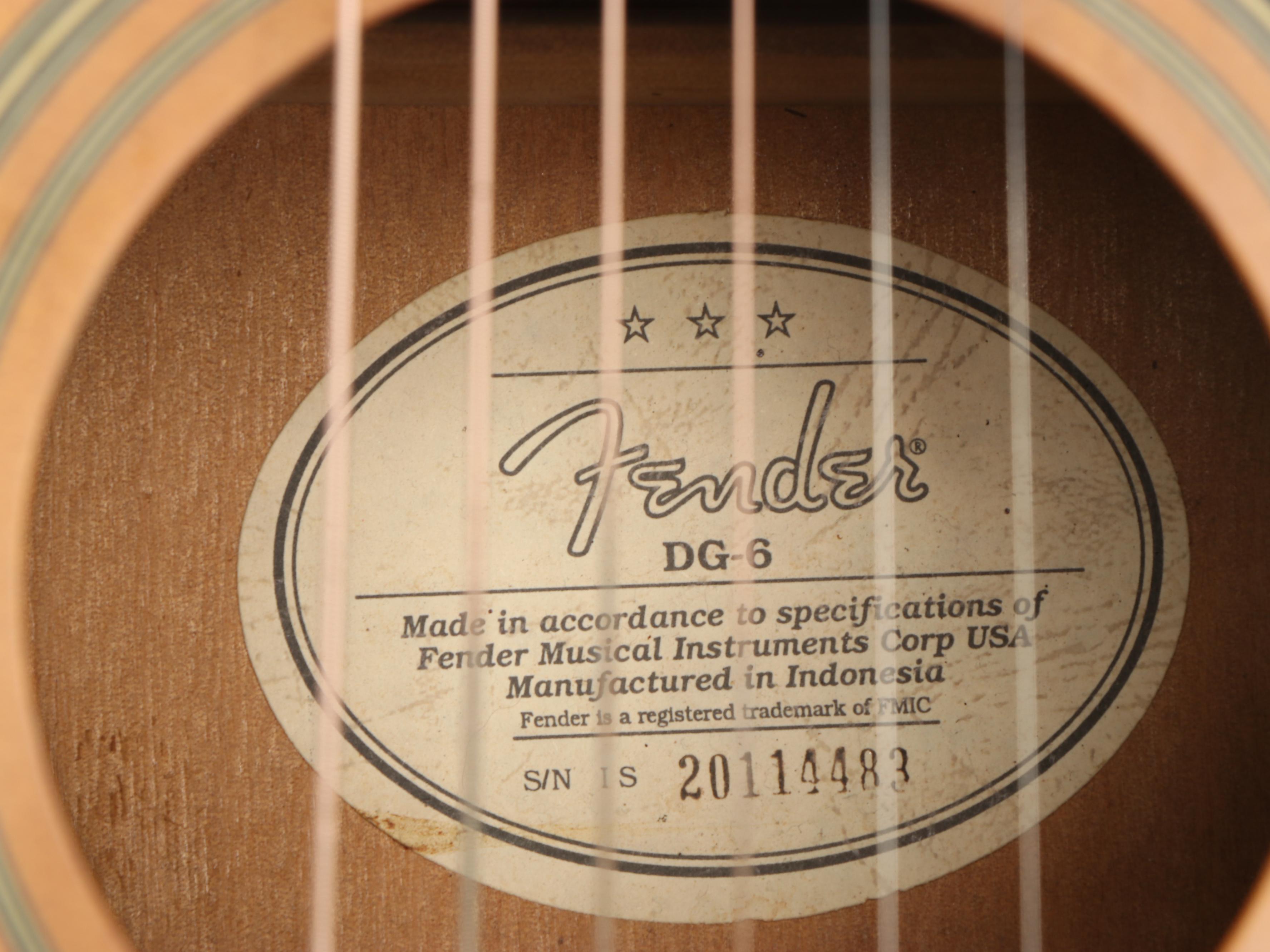 Fender DG-6 Spruce Top Acoustic Guitar