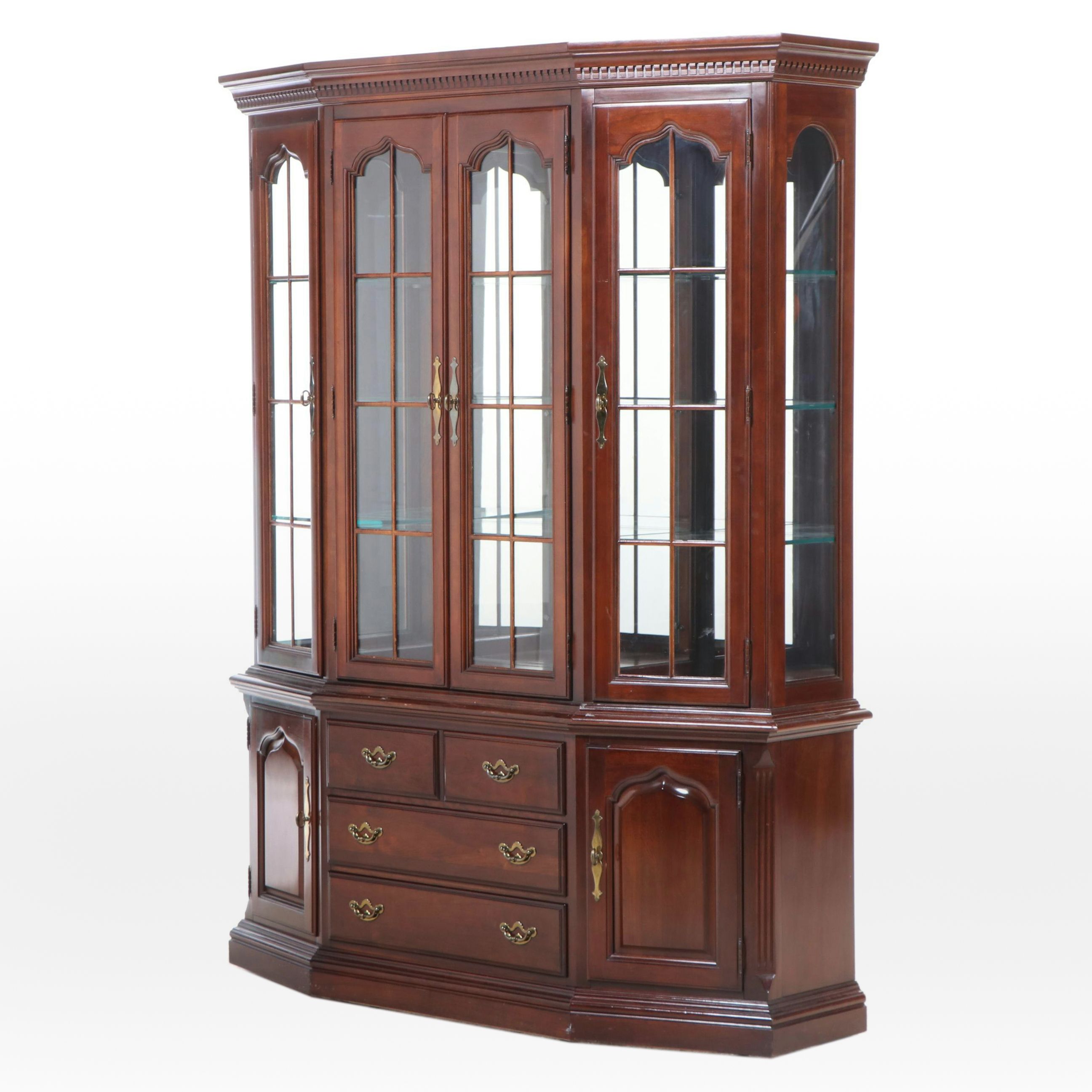 Thomasville Federal Style Cherrywood China Cabinet