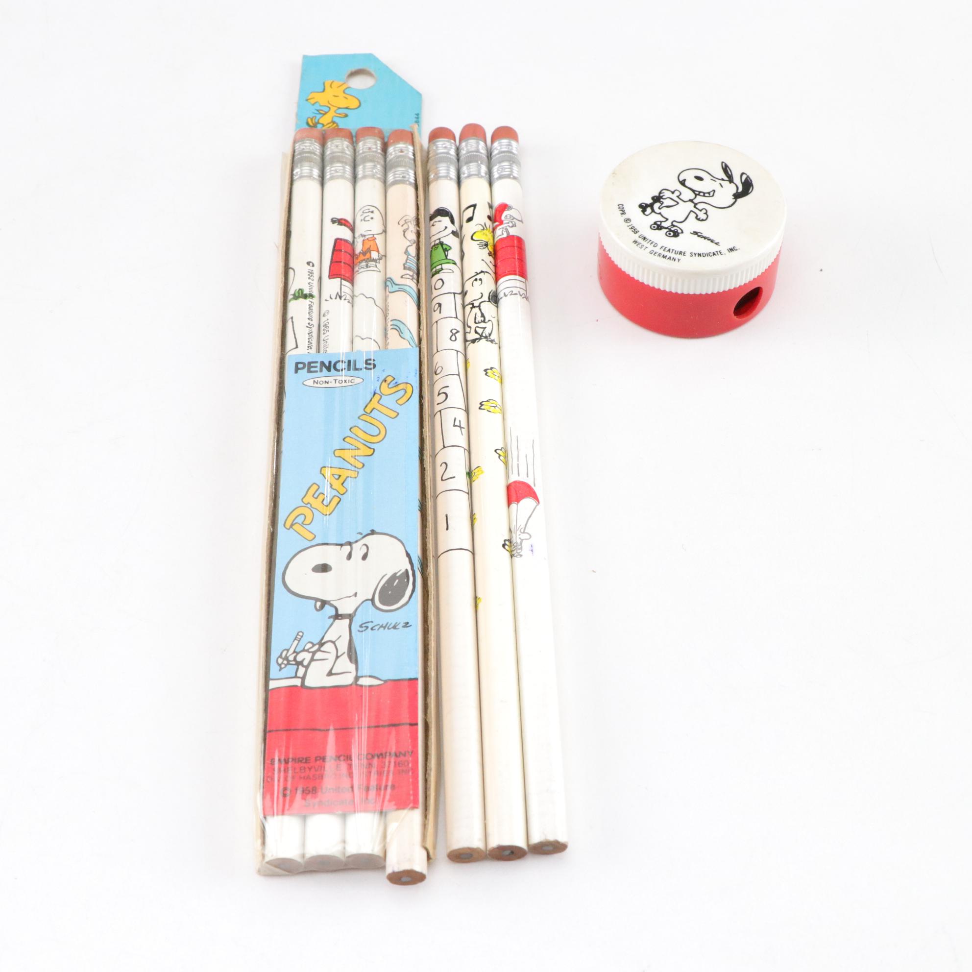 Peanuts Snoopy Pencil Sharpener, Yo-Yos, Planners & Other School Supplies, 70s