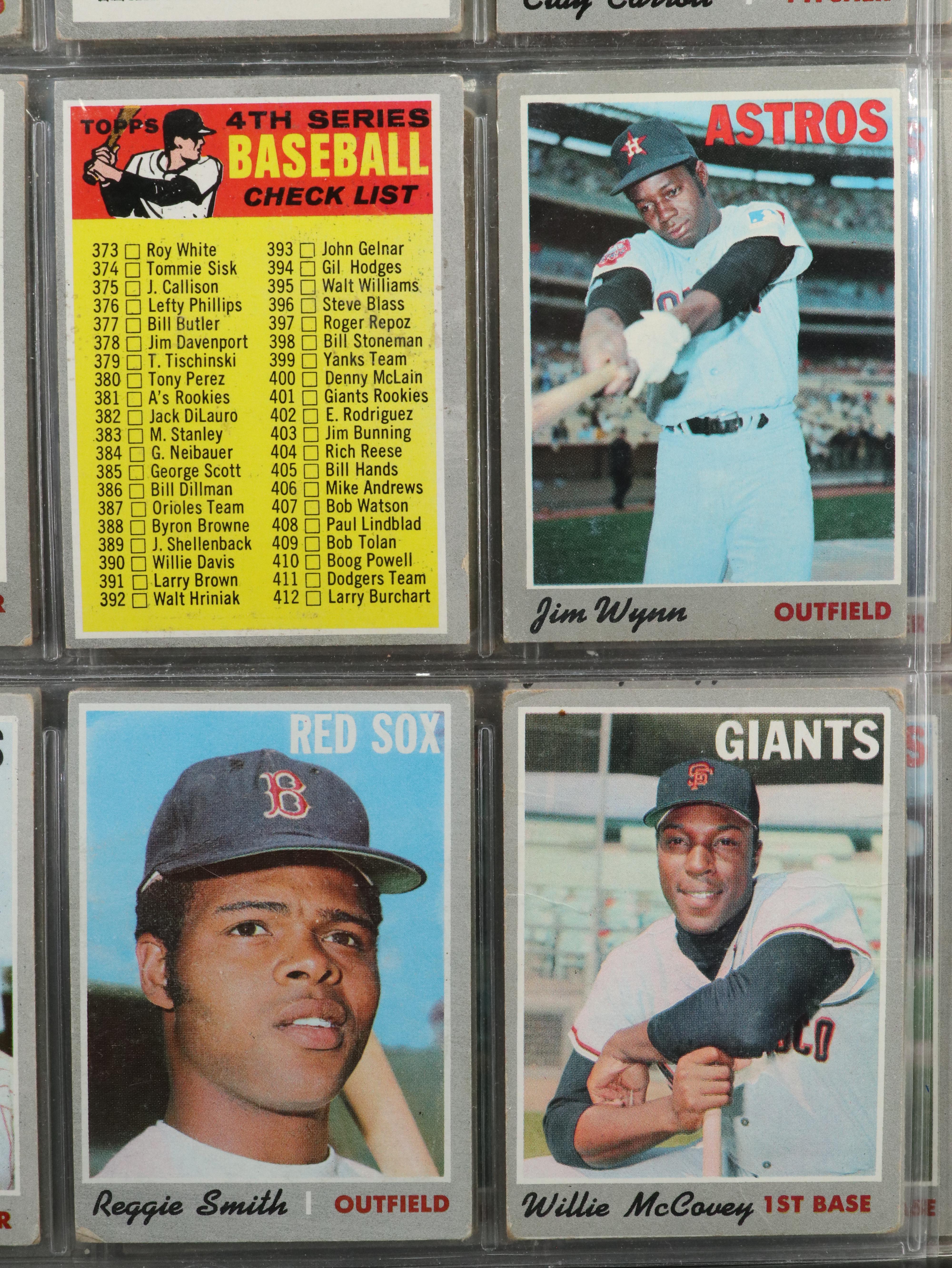 1970 and 1971 Topps Baseball Card Collection Featuring Pete Rose and Ron Santo