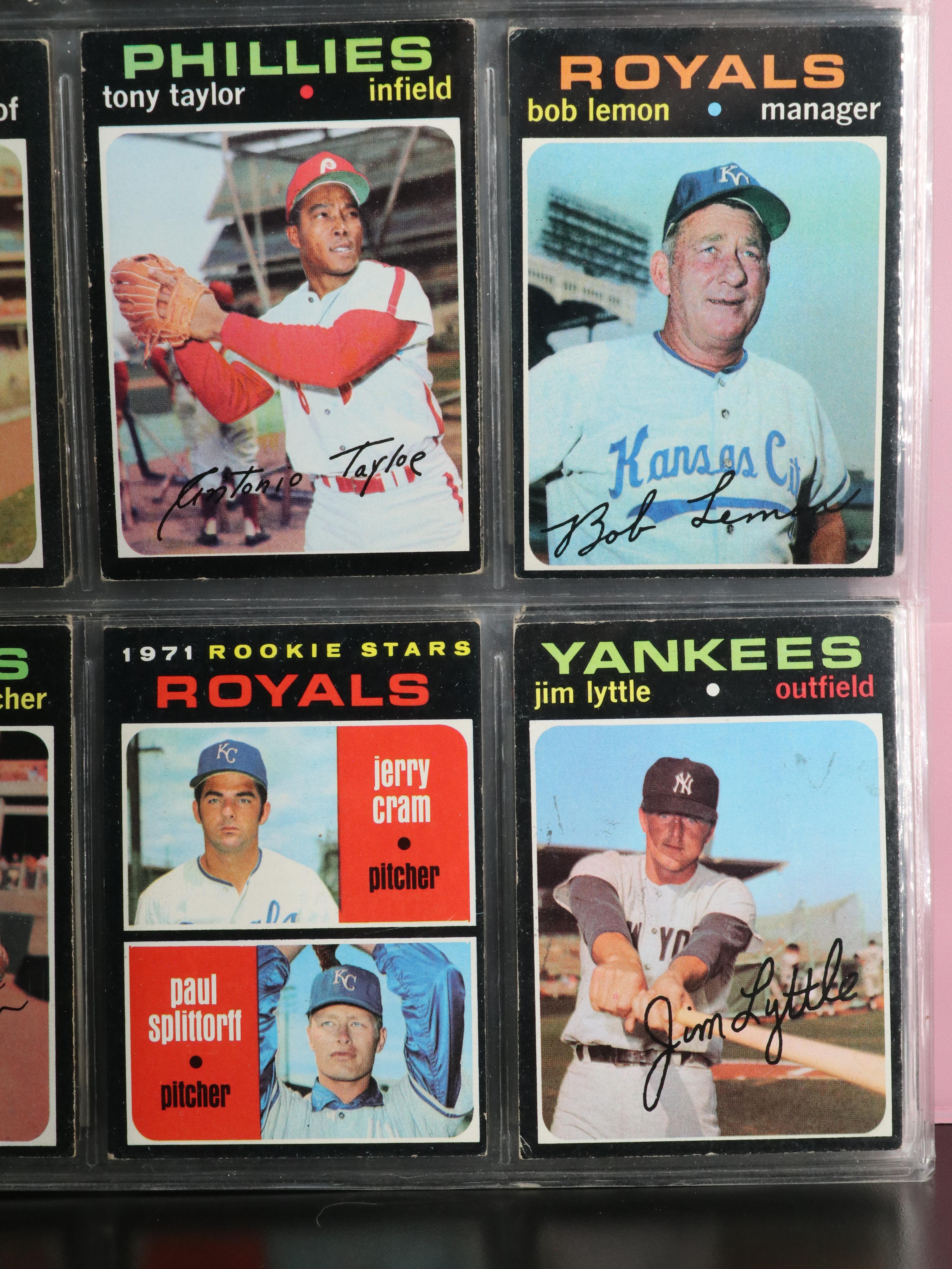 1970 and 1971 Topps Baseball Card Collection Featuring Pete Rose and Ron Santo